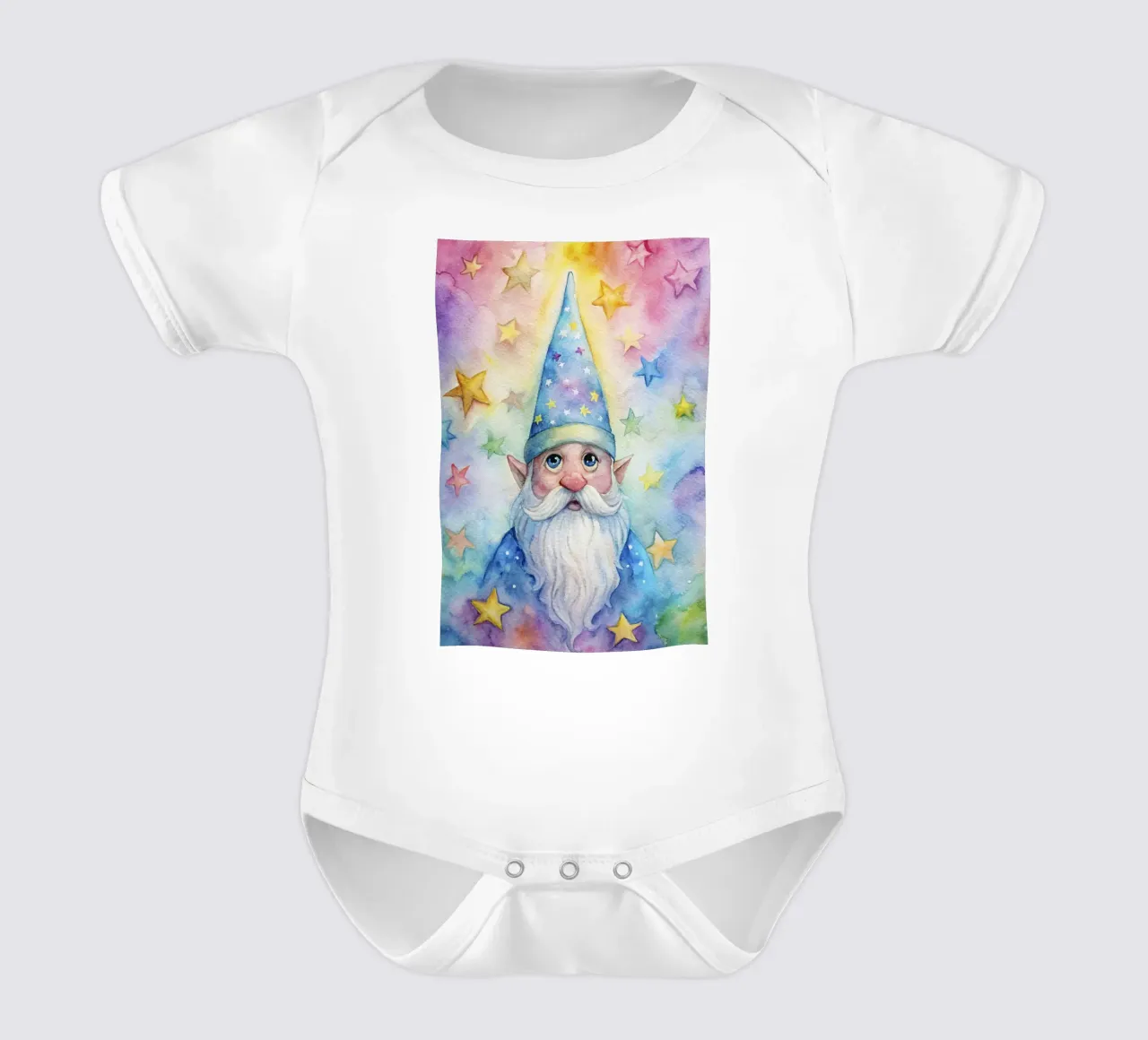Nome in acquerello body neonato maniche corte da ARTVI-SHOP