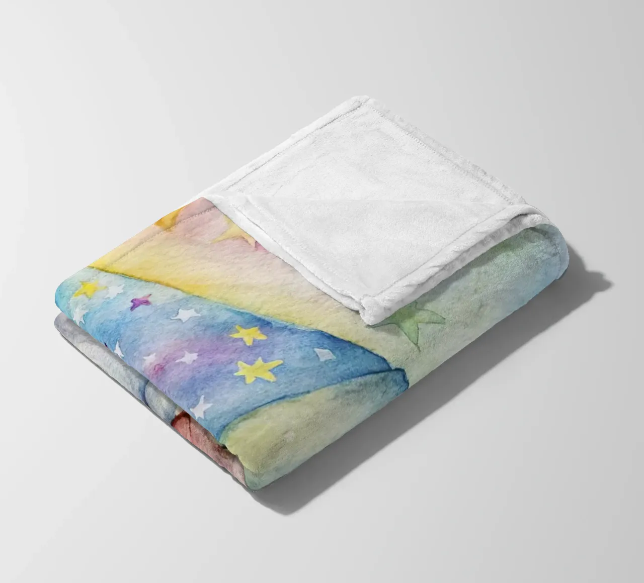 Nome in acquerello coperta in pile da 🎁 ARTVI-SHOP