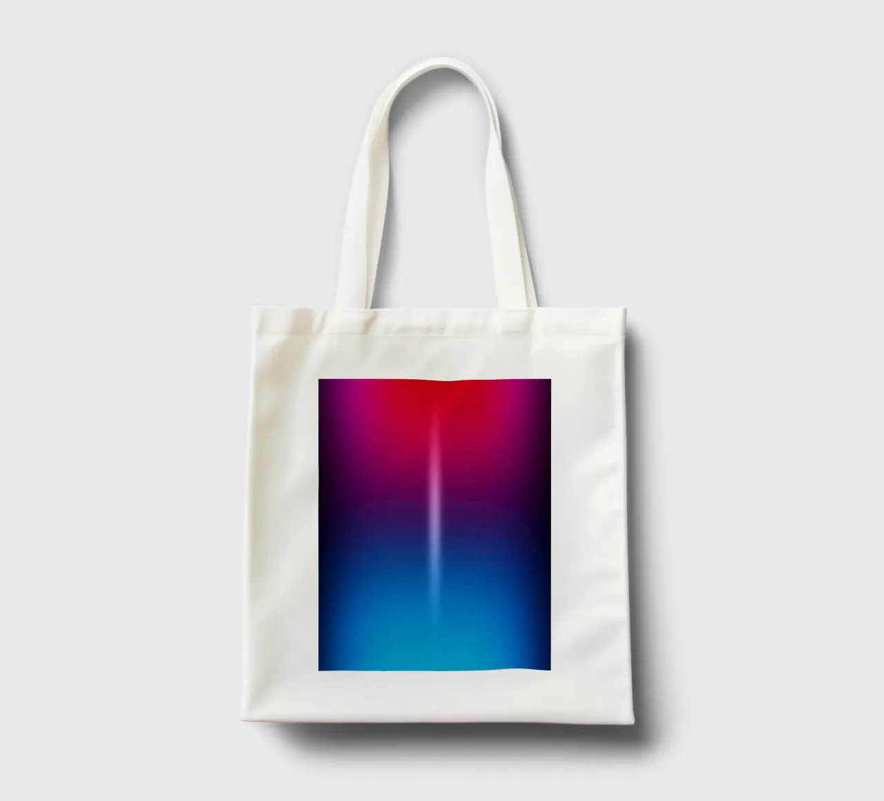 Gradient blue and red borsa in juta da Flo Klein