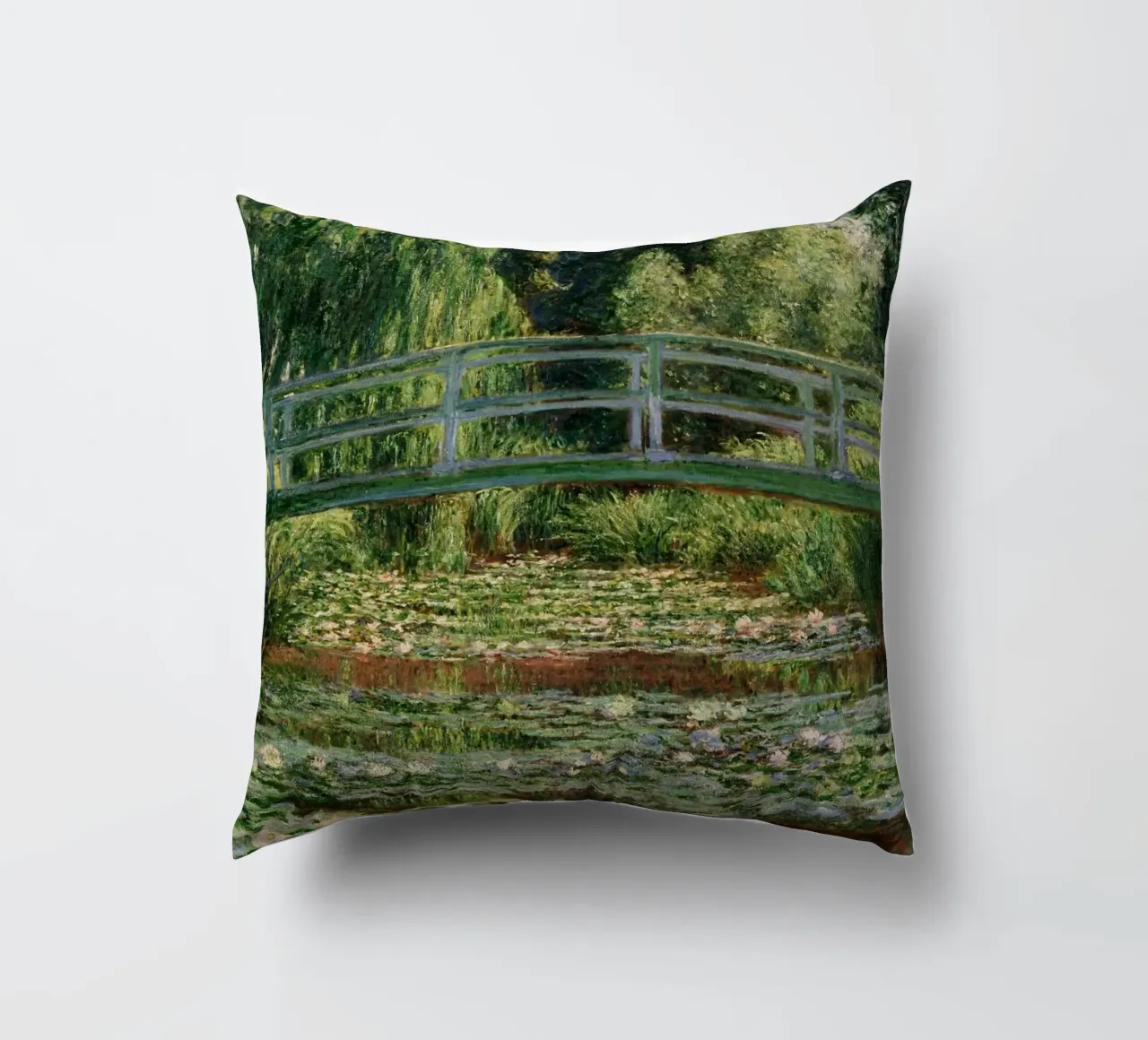 Claude Monet - Ponte giapponese su uno stagno di ninfee cuscino da Old Masters