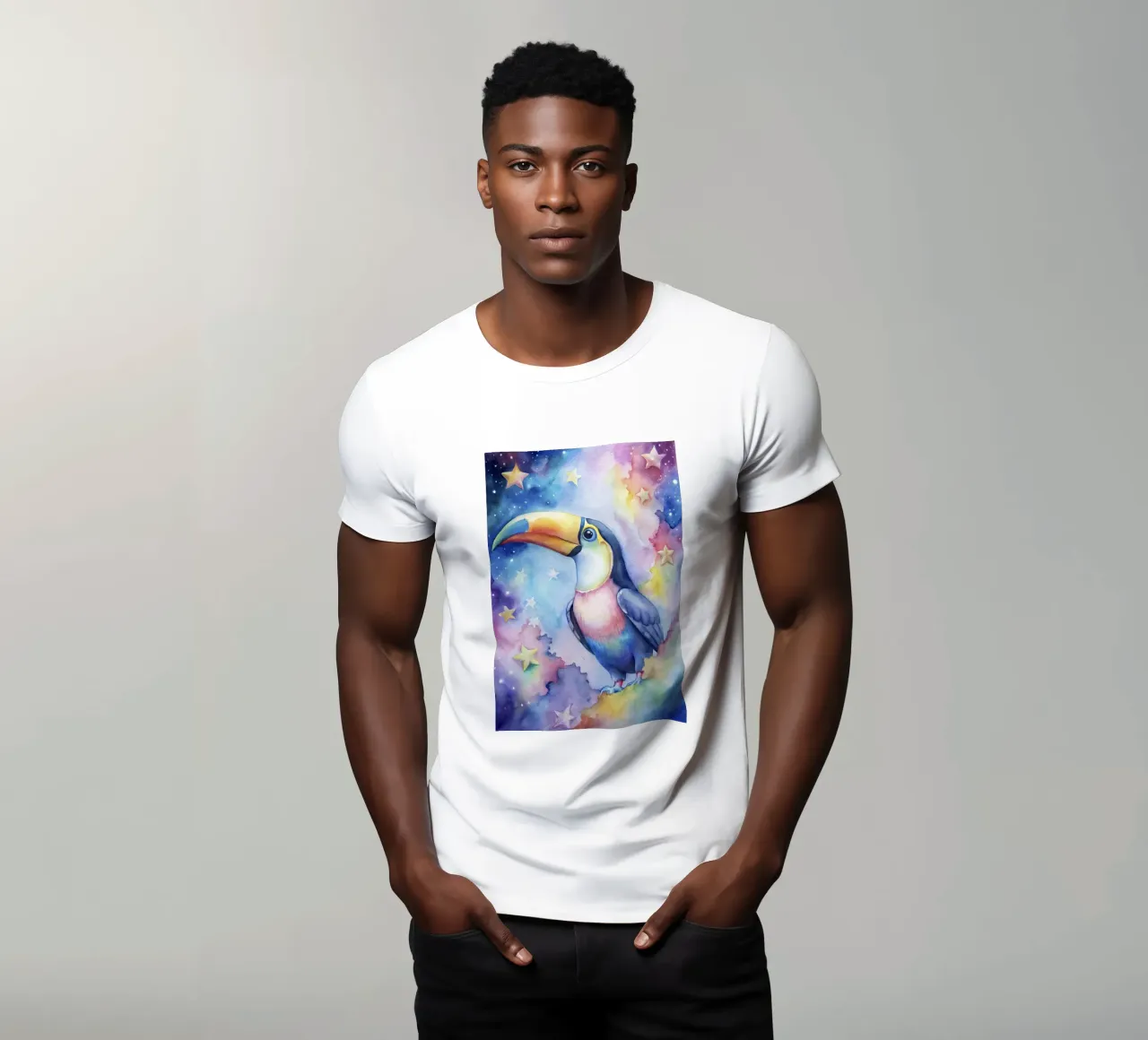 Tucano ad acquerello t-shirt da 🎁 ARTVI-SHOP