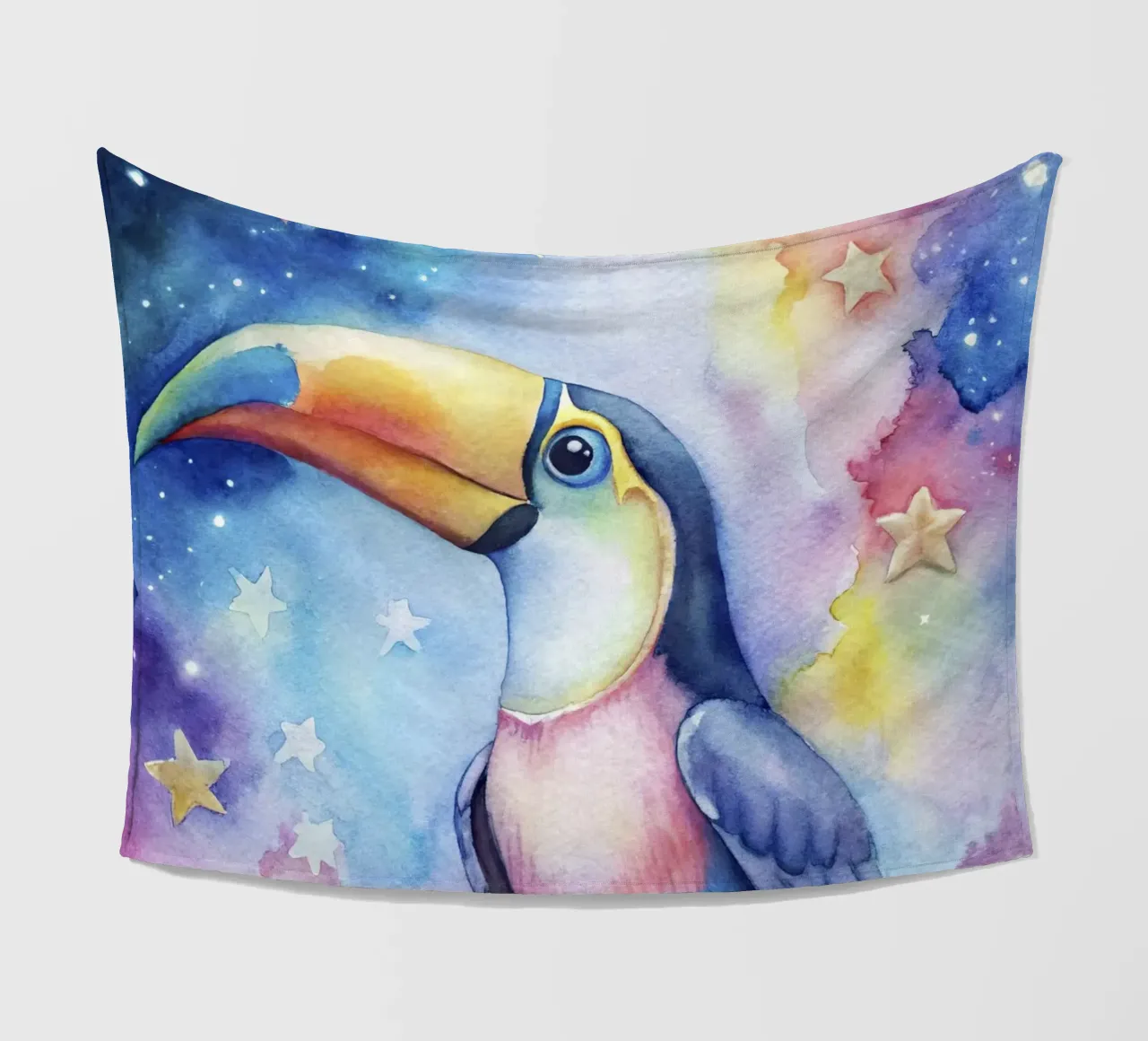 Tucano ad acquerello coperta in pile da 🎁 ARTVI-SHOP
