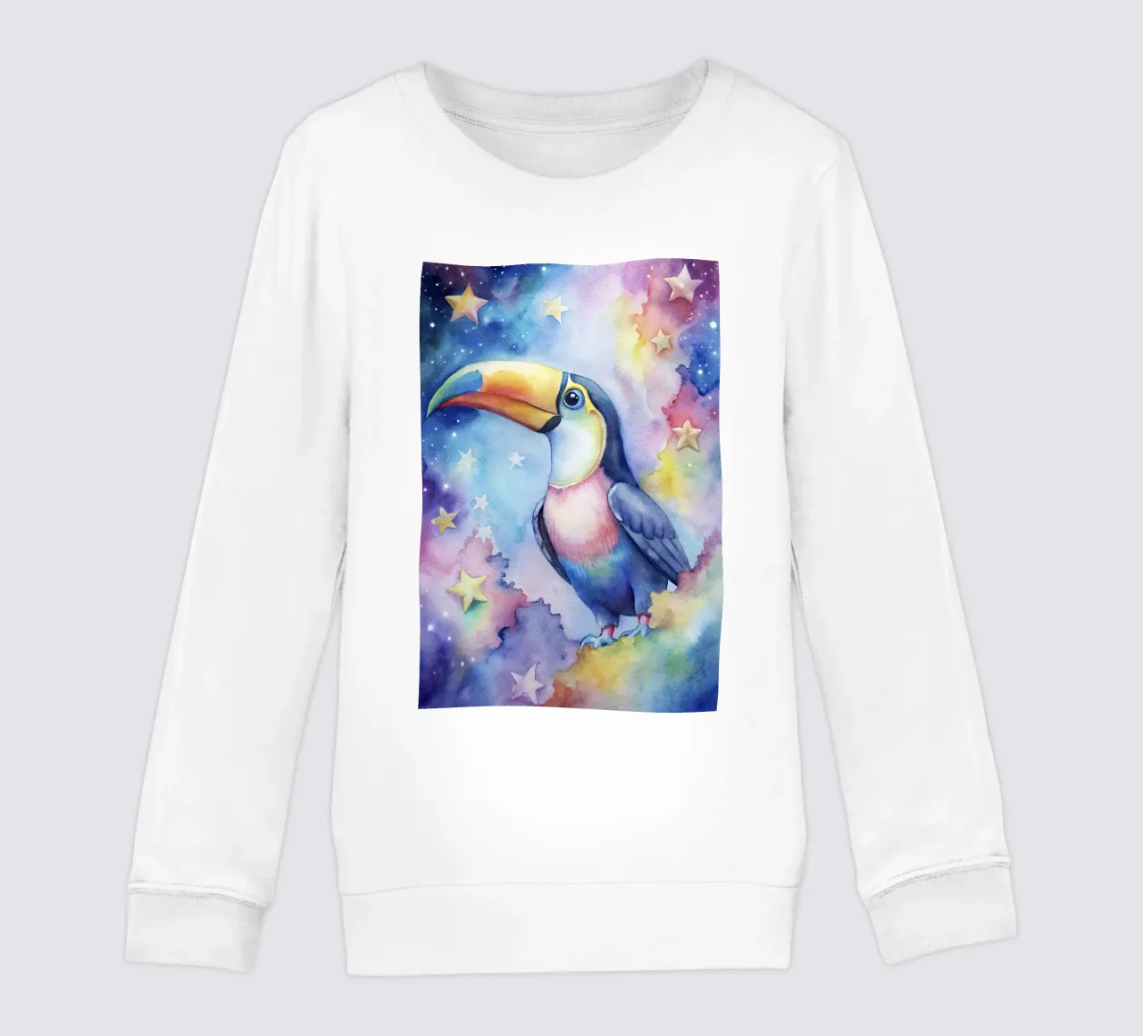 Tucano ad acquerello felpa bambino da 🎁 ARTVI-SHOP