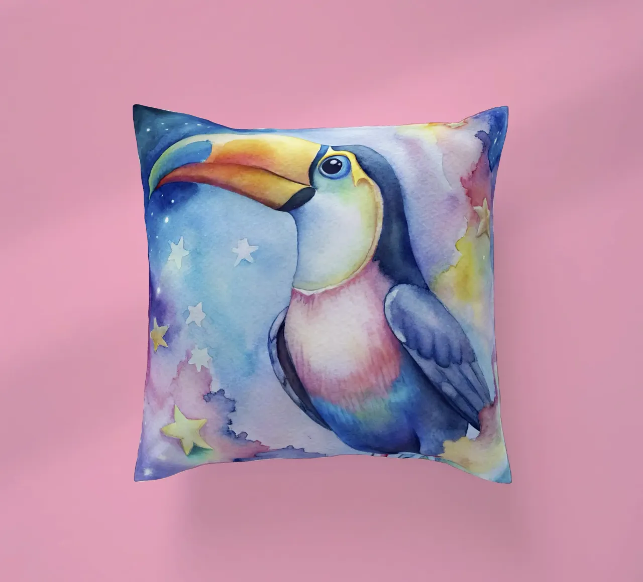Tucano ad acquerello cuscino da 🎁 ARTVI-SHOP