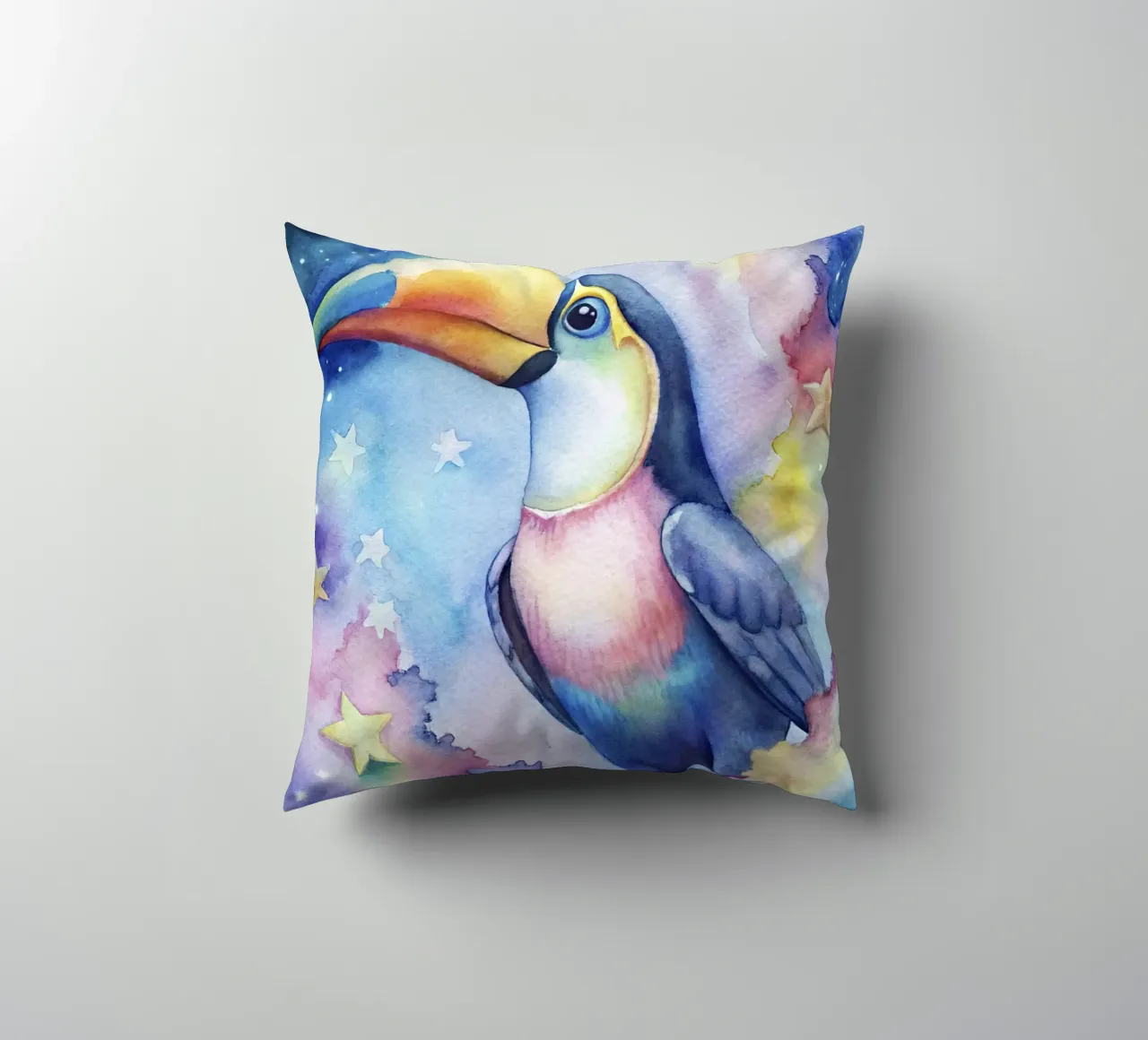 Tucano ad acquerello cuscino da 🎁 ARTVI-SHOP