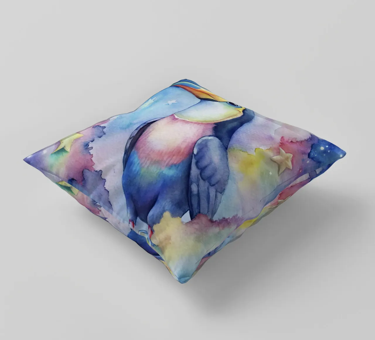 Tucano ad acquerello cuscino da 🎁 ARTVI-SHOP