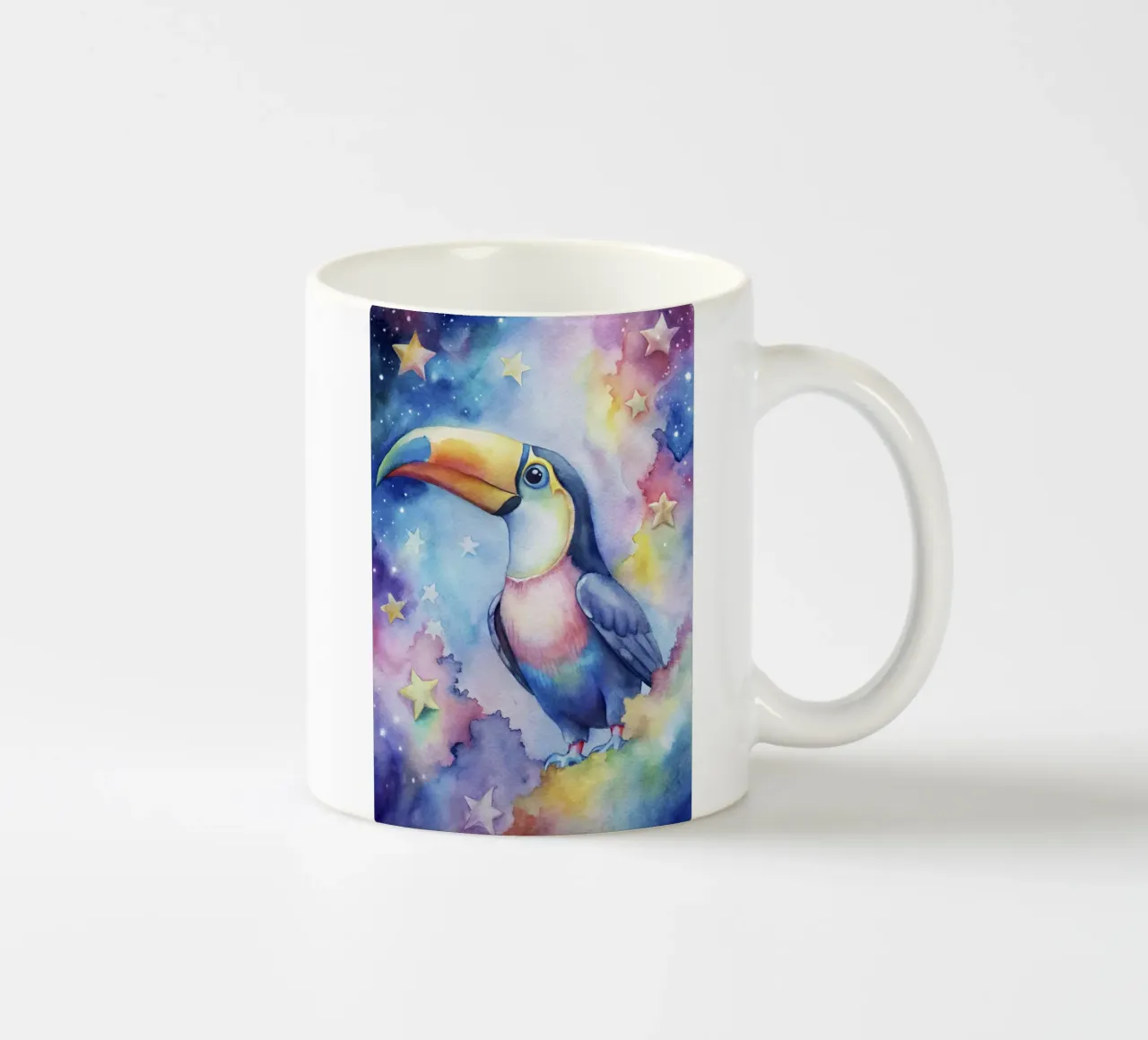 Tucano ad acquerello tazza in ceramica da 🎁 ARTVI-SHOP