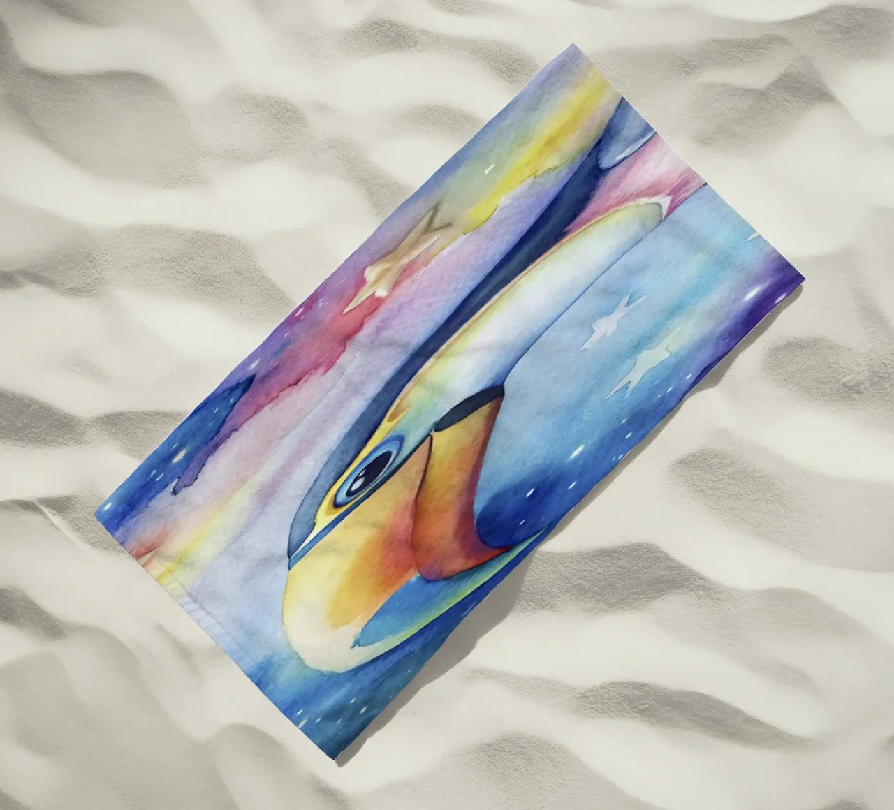 Tucano ad acquerello telo mare da 🎁 ARTVI-SHOP