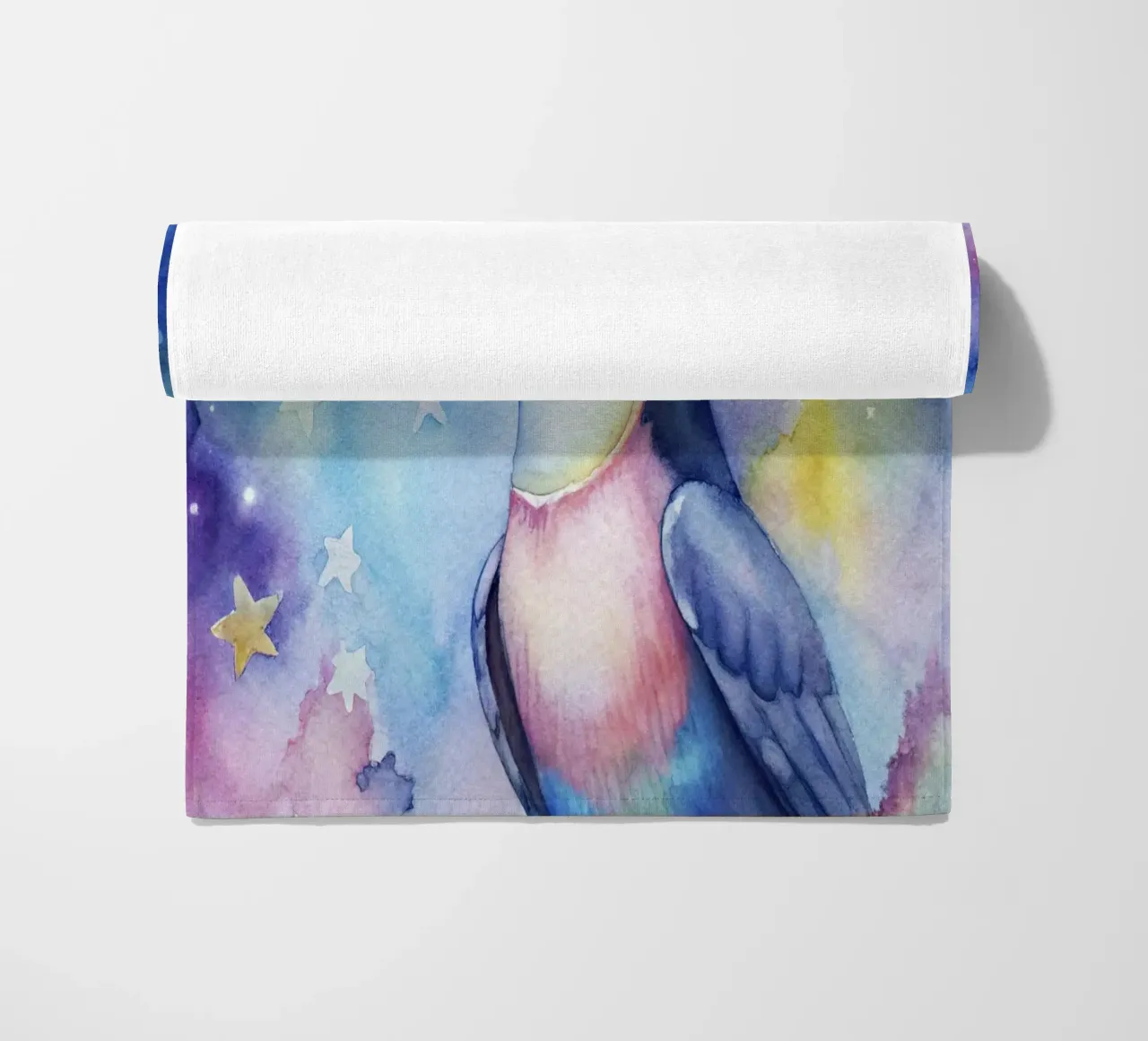 Tucano ad acquerello telo mare da 🎁 ARTVI-SHOP