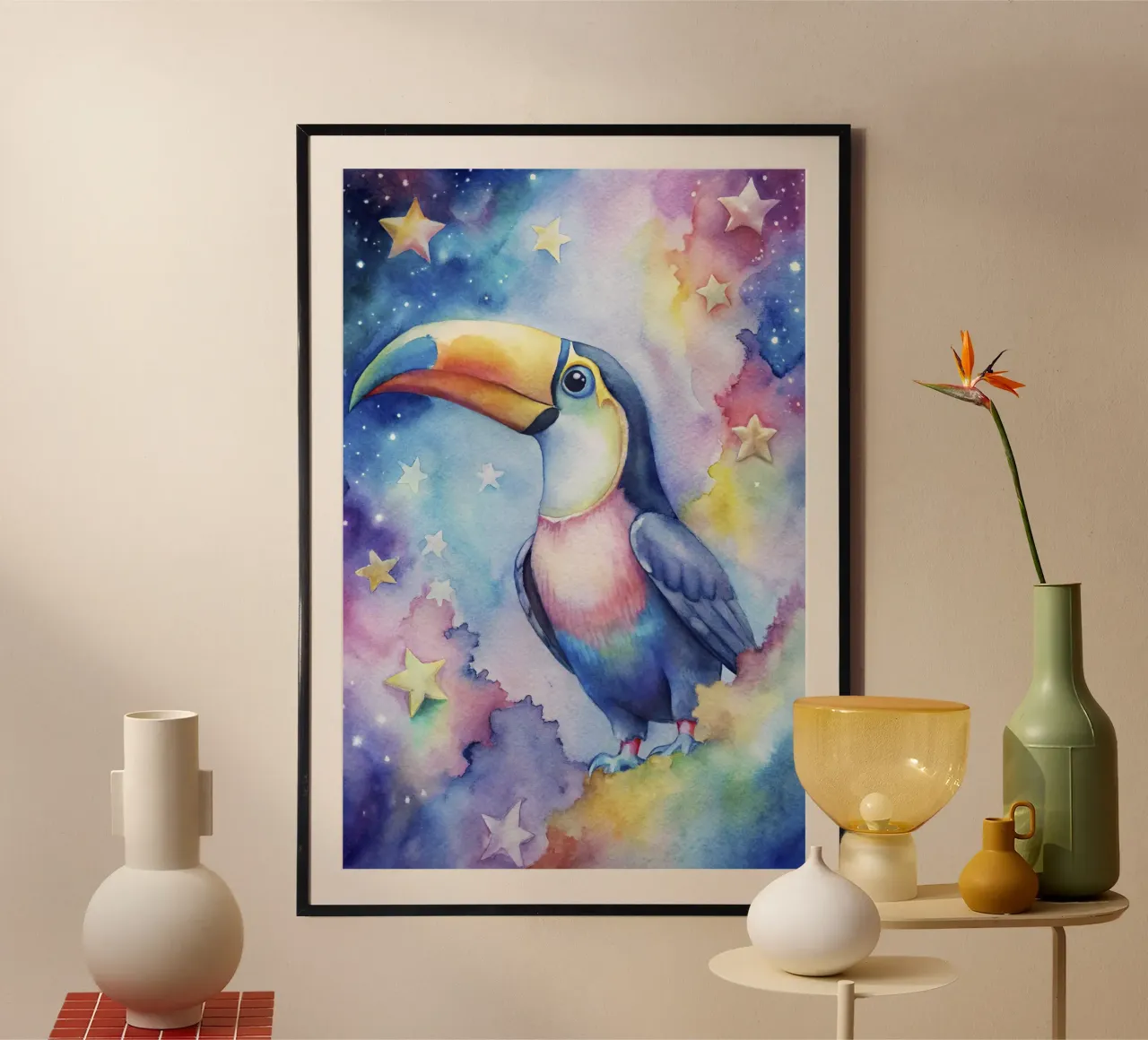 Tucano ad acquerello carta hahnemühle da 🎁 ARTVI-SHOP