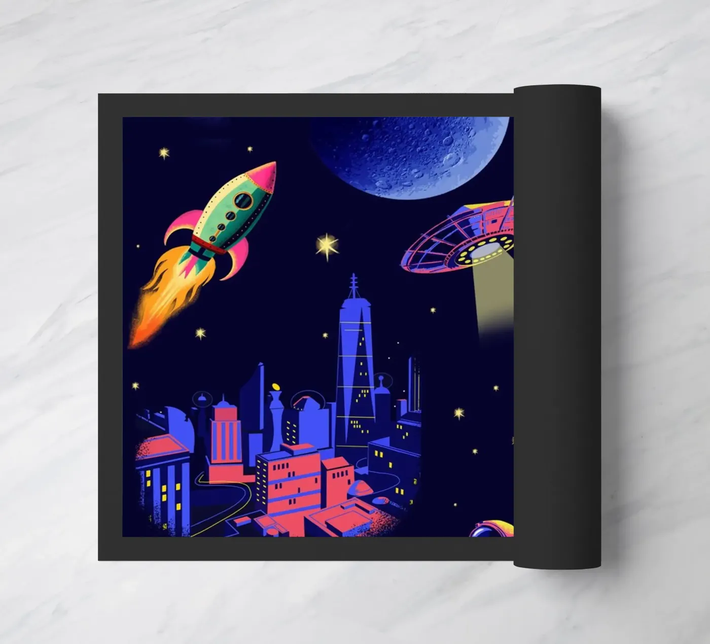 Space Pattern deurmat van Rocket68