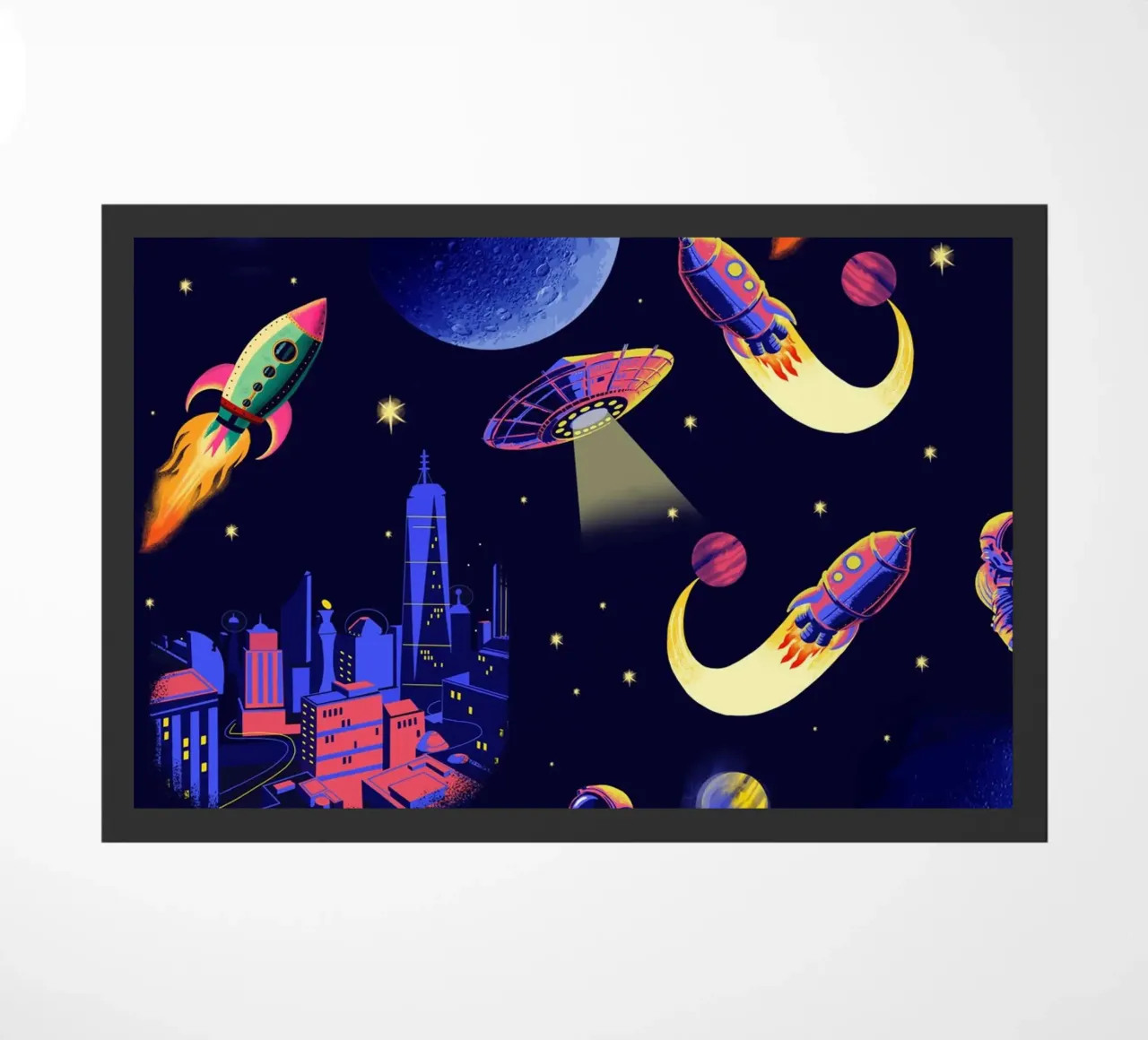 Space Pattern doormat by Rocket68