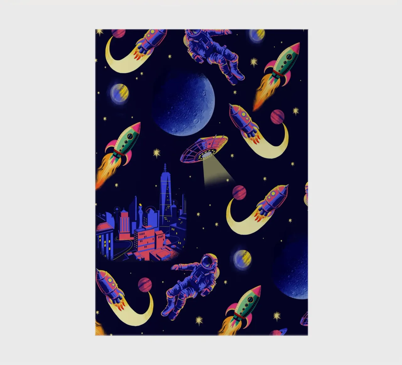 Space Pattern notebook by Rocket68