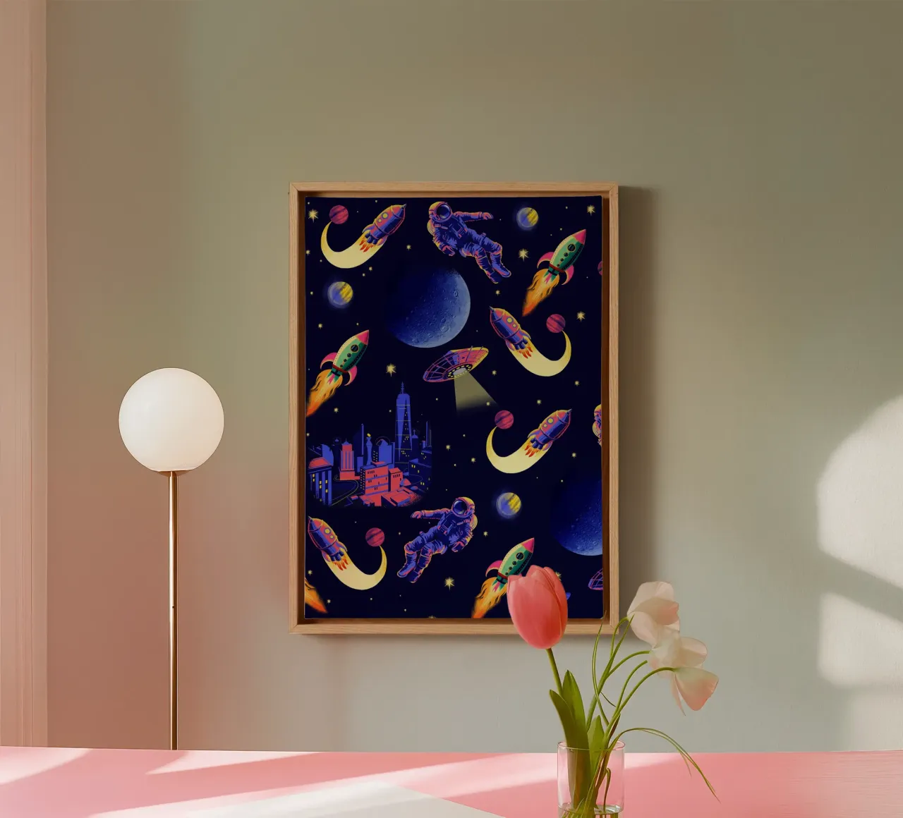 Space Pattern canvas by Rocket68