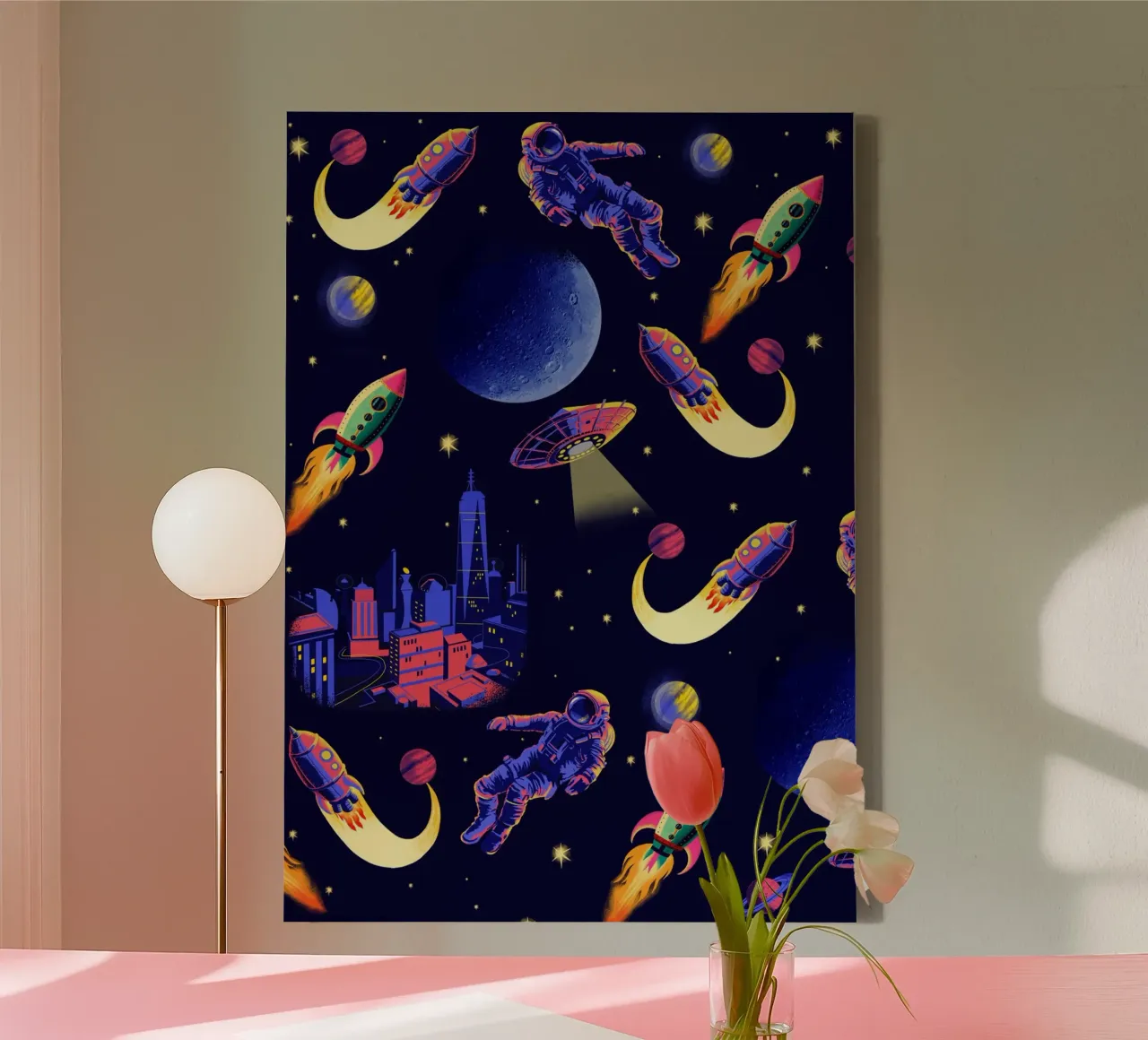 Space Pattern canvas by Rocket68