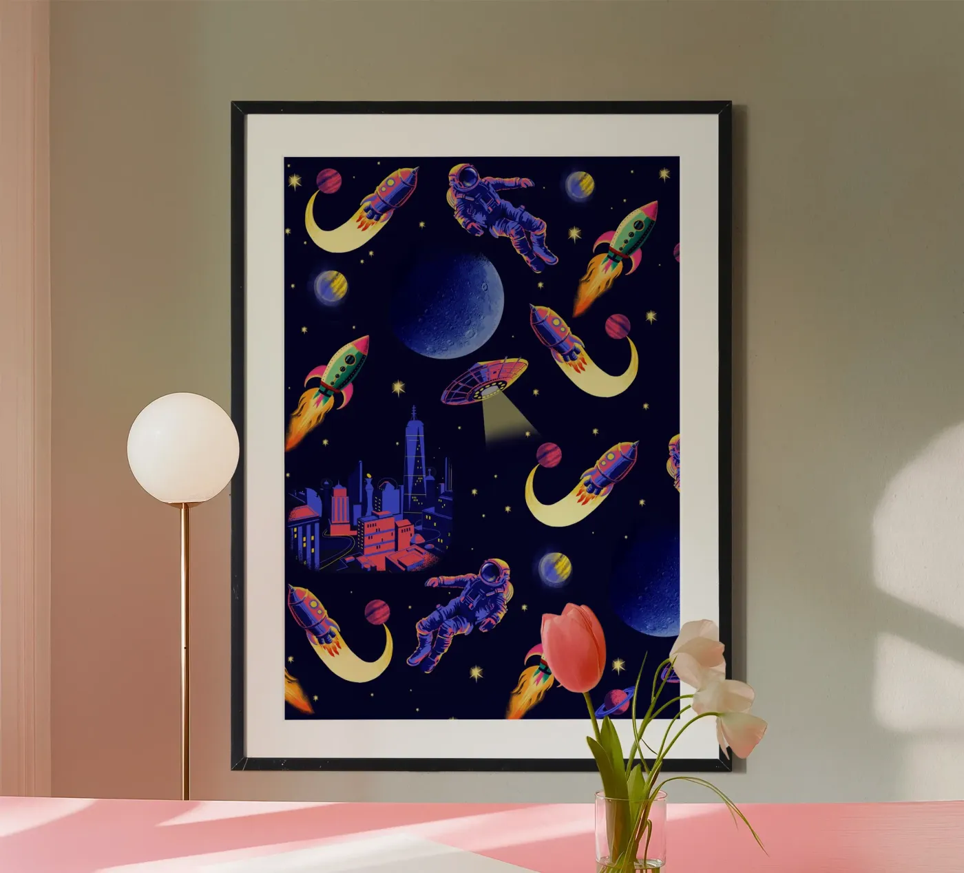 Modello spaziale poster da Rocket68