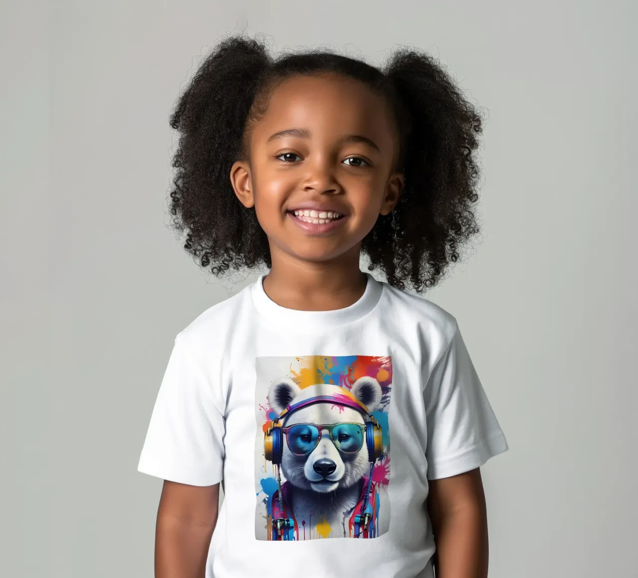 Polar bear meloman kids t-shirt by MakArena