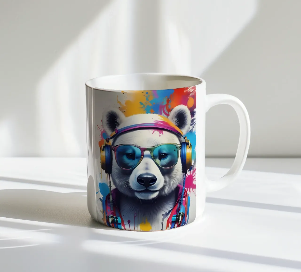 Orso polare melomane tazza in ceramica da MakArena