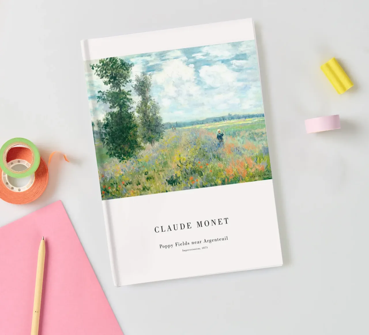Claude Monet - Poppyfield near Argenteuil notebook by Old Masters