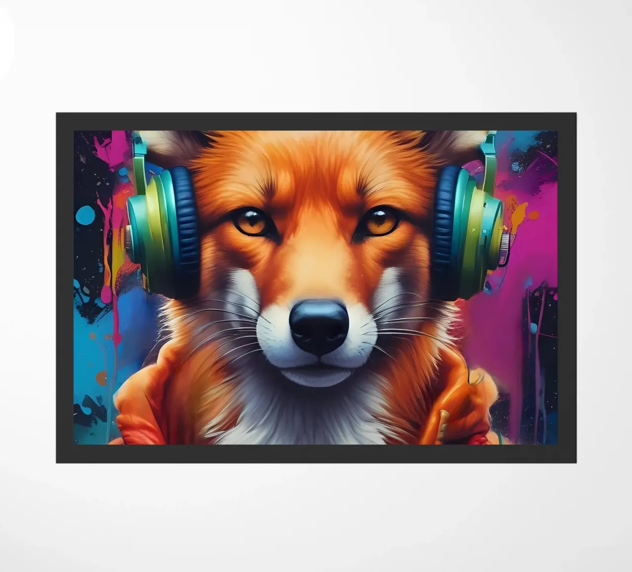 Fox meloman doormat by MakArena