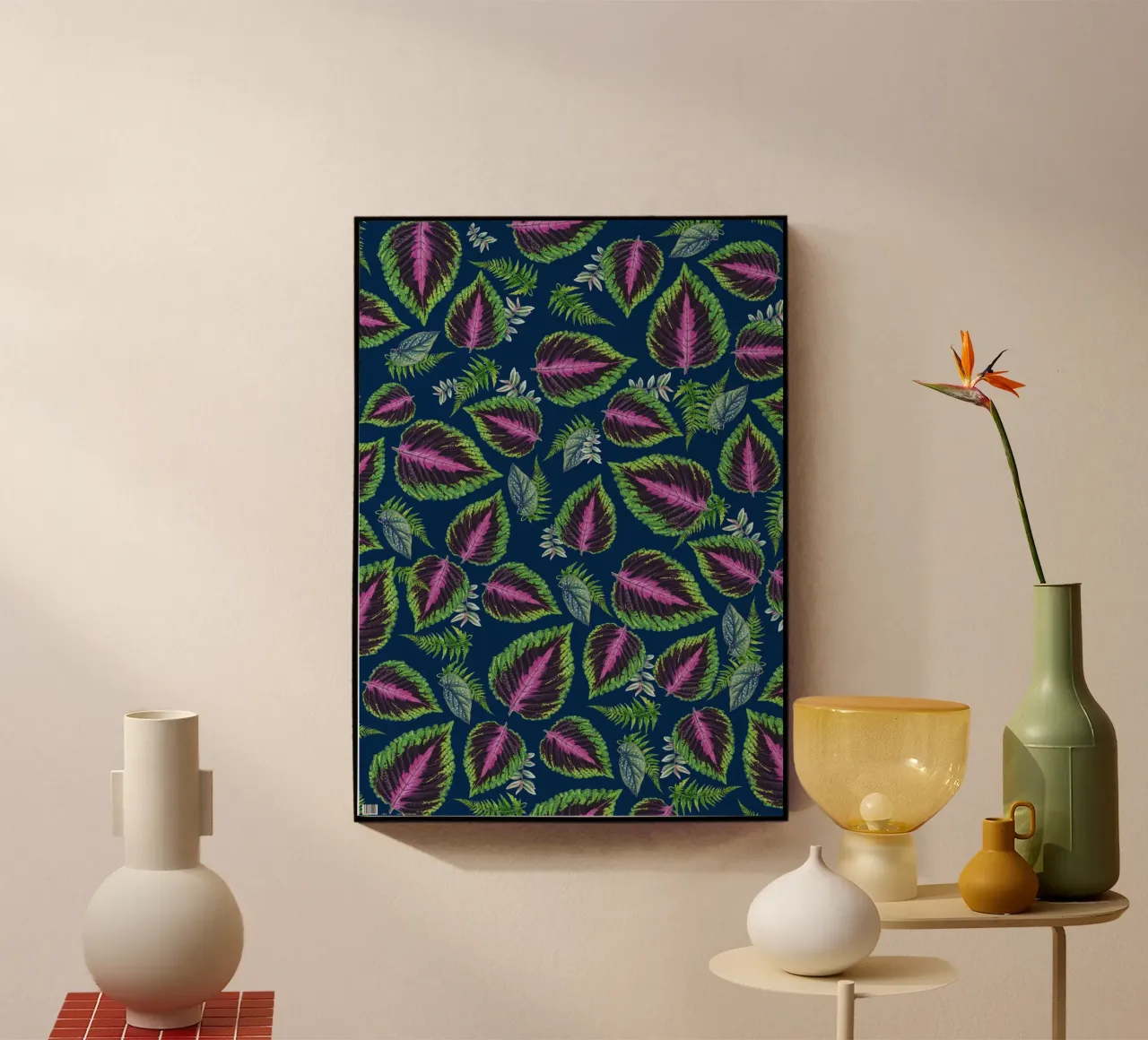 Houseplant Pattern acryl van Rocket68