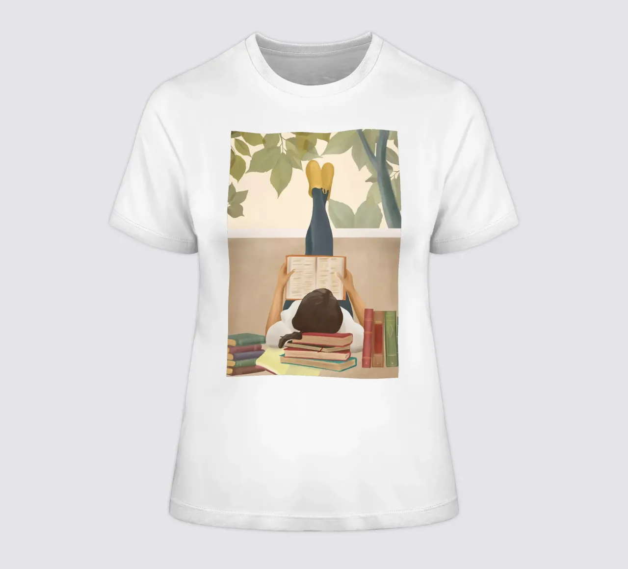 Bookworm Frauen T-Shirt von Flow Line