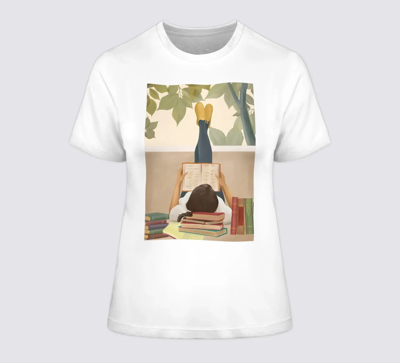 Bookworm Frauen T-Shirt von Flow Line