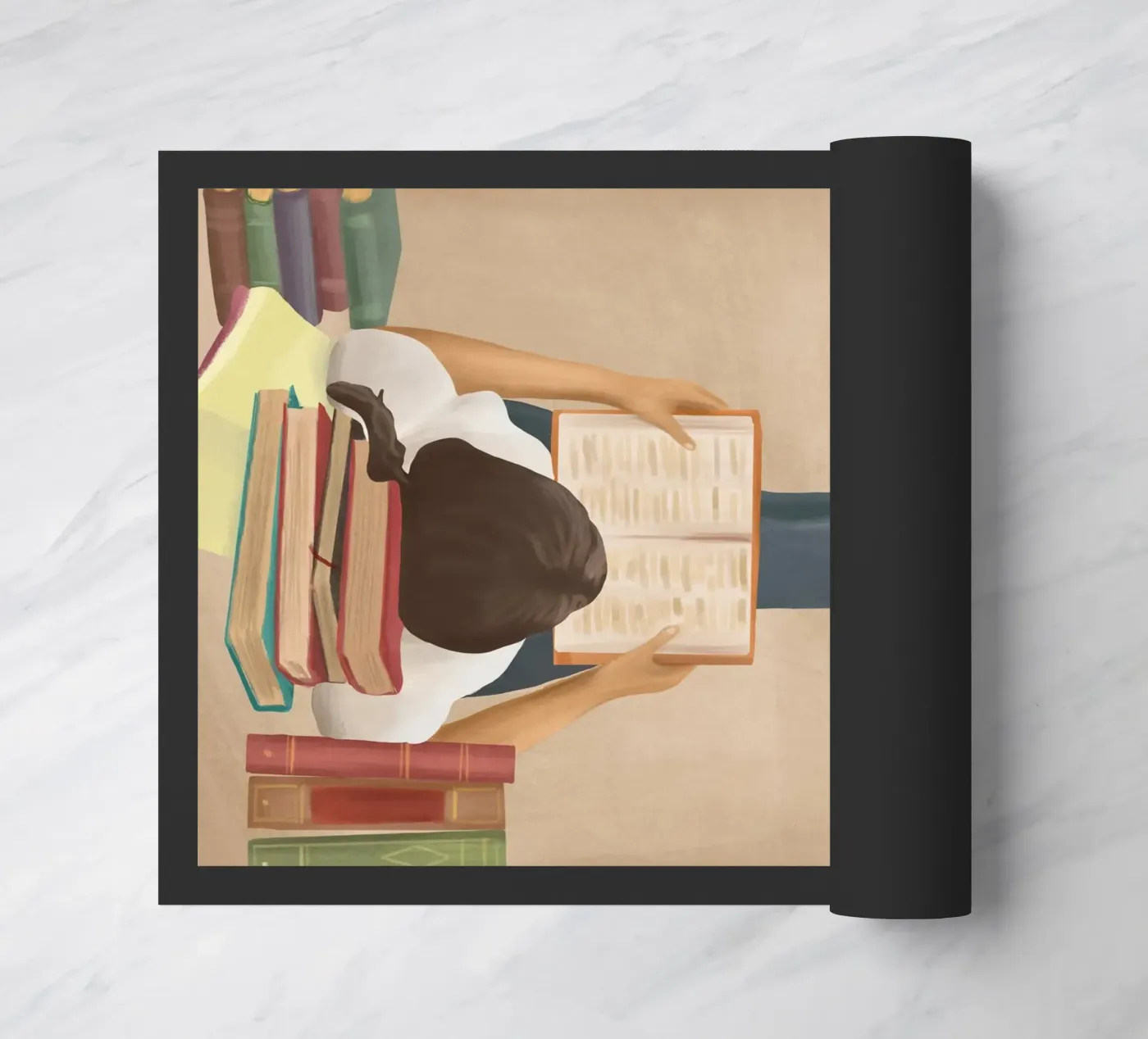 Bookworm doormat by Flow Line
