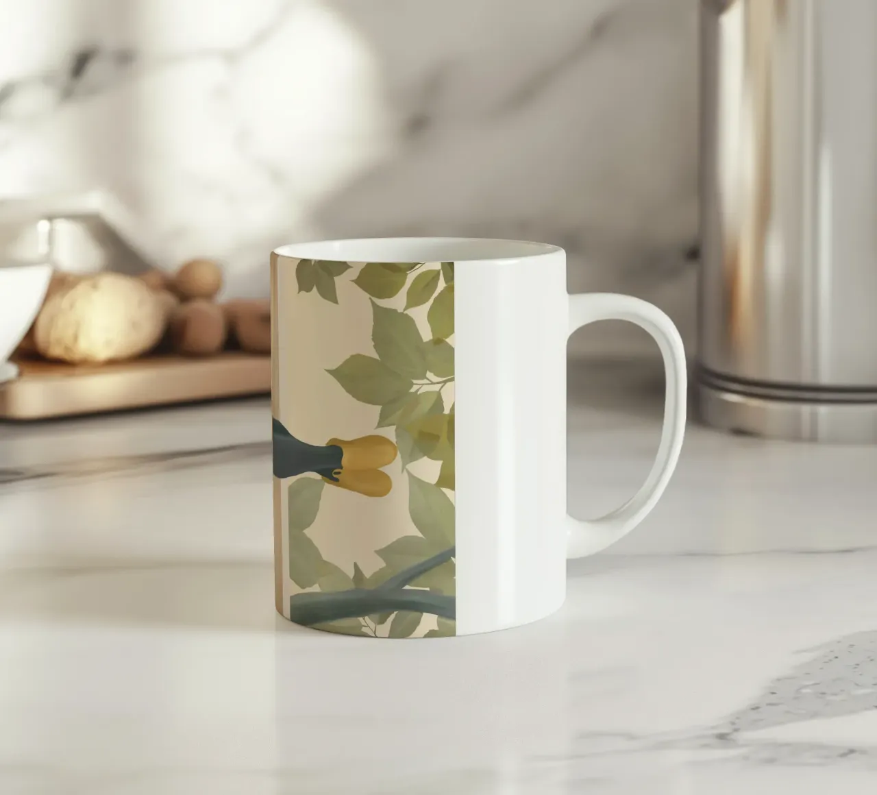 Bookworm ceramic mug by Flow Line