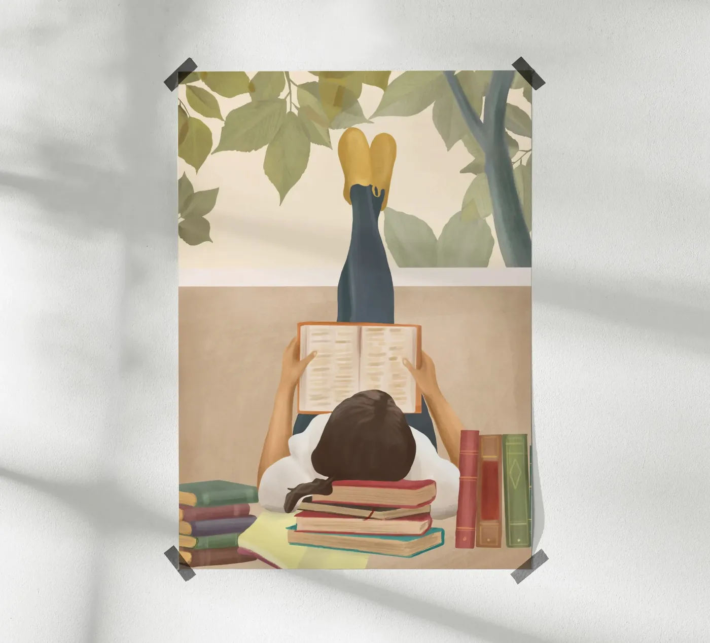 Bookworm poster da Flow Line