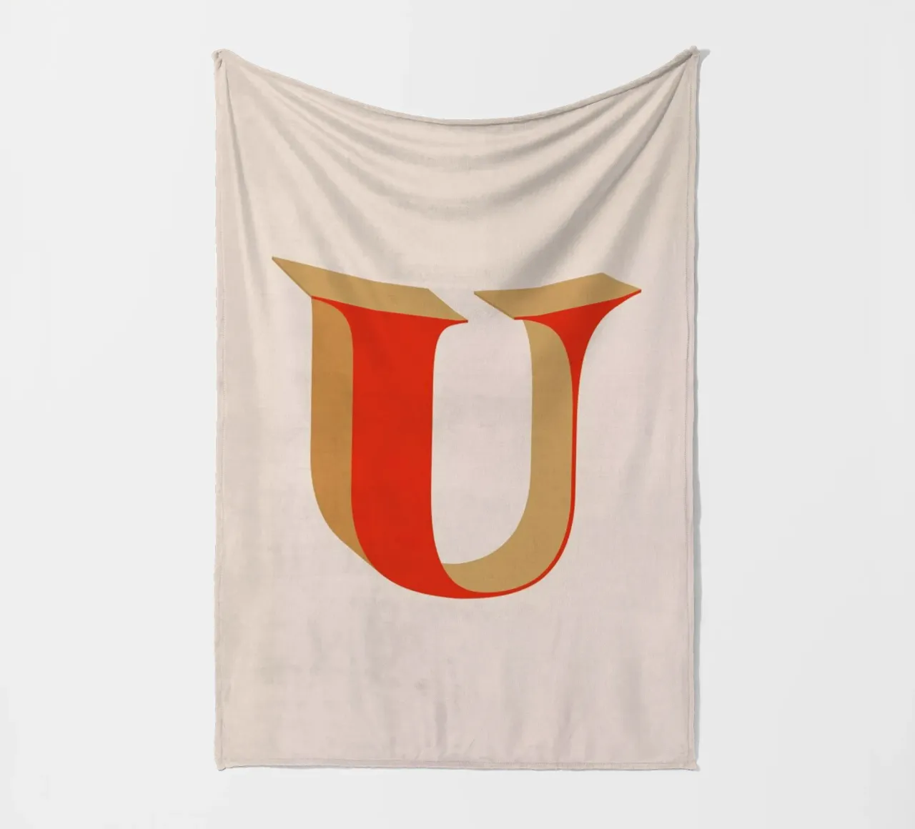 Red U Fleecedecke von daylight design studio