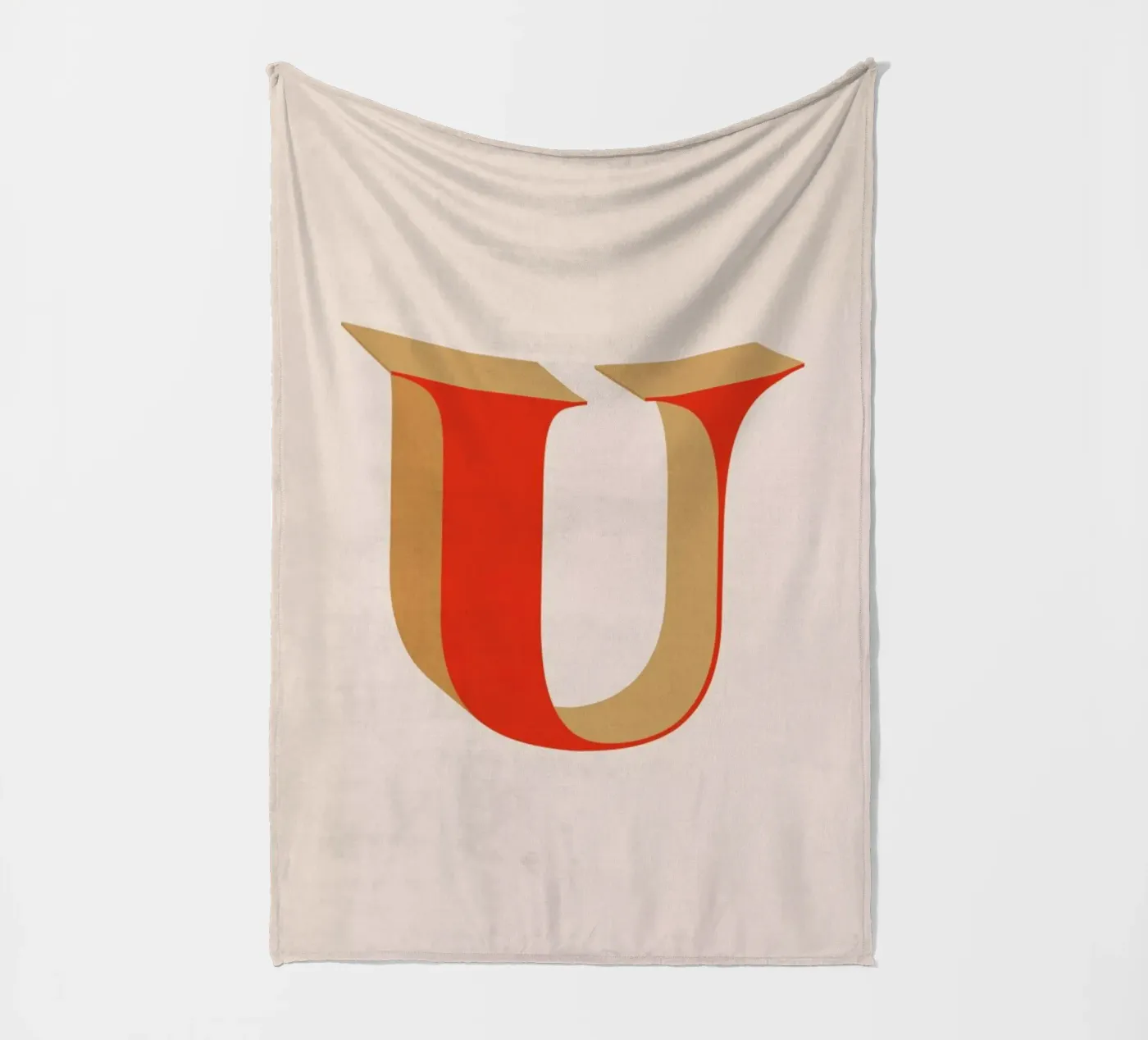Red U Fleecedecke von daylight design studio