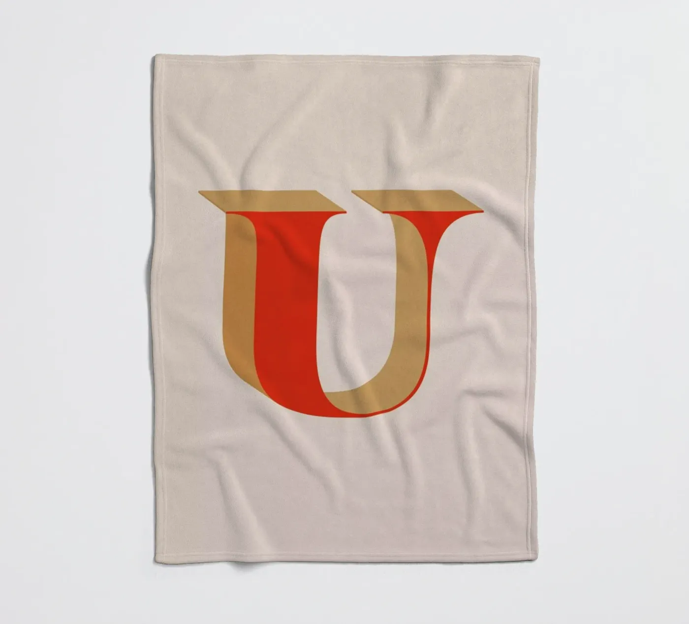 Red U Fleecedecke von daylight design studio