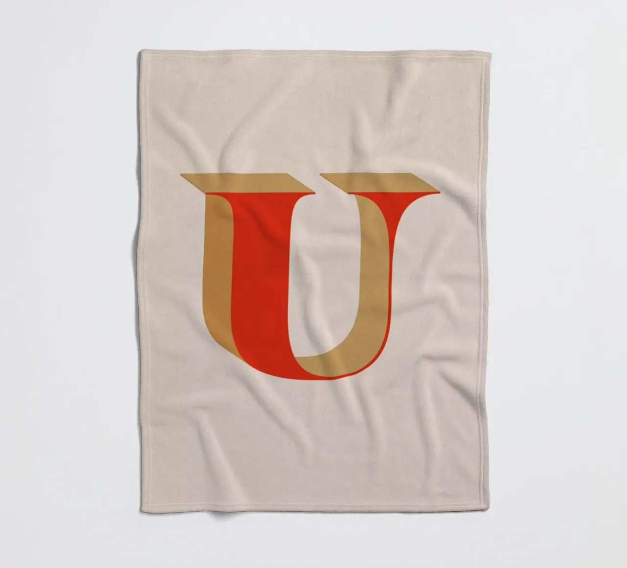 Red U Fleecedecke von daylight design studio