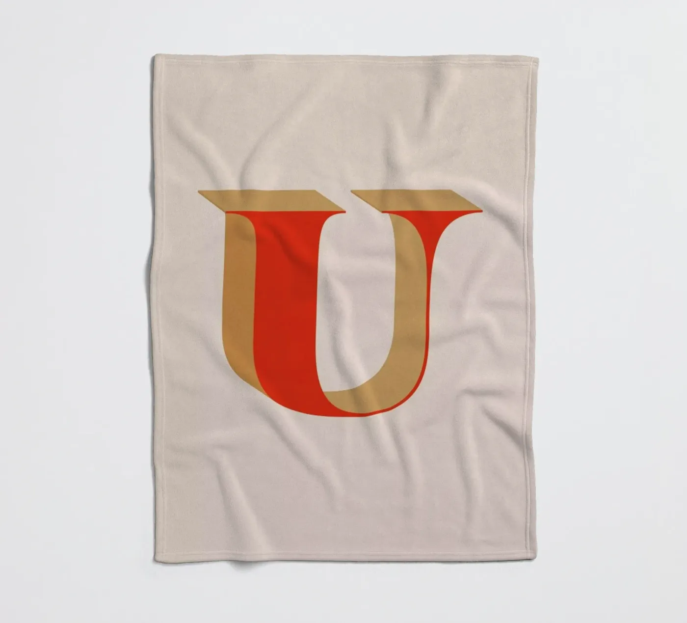 Red U Fleecedecke von daylight design studio