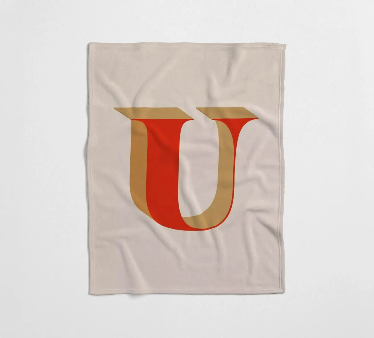 Red U Fleecedecke von daylight design studio