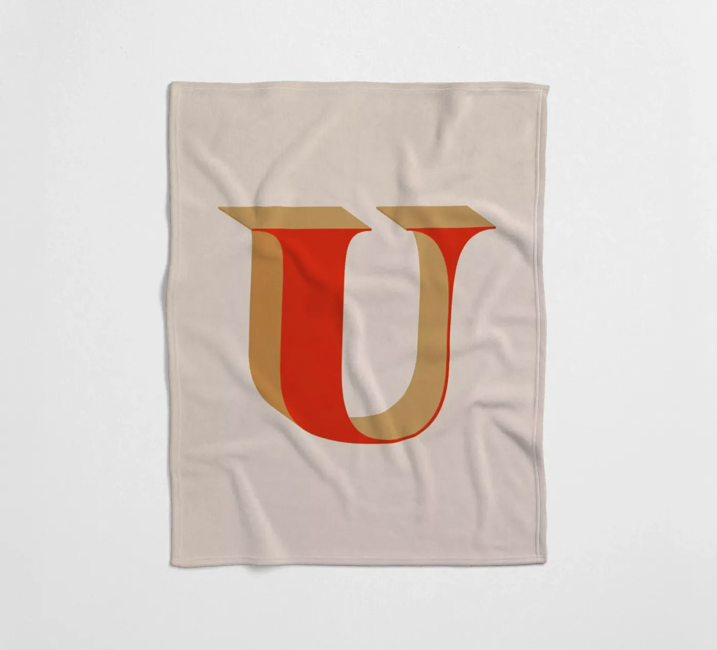 Red U Fleecedecke von daylight design studio