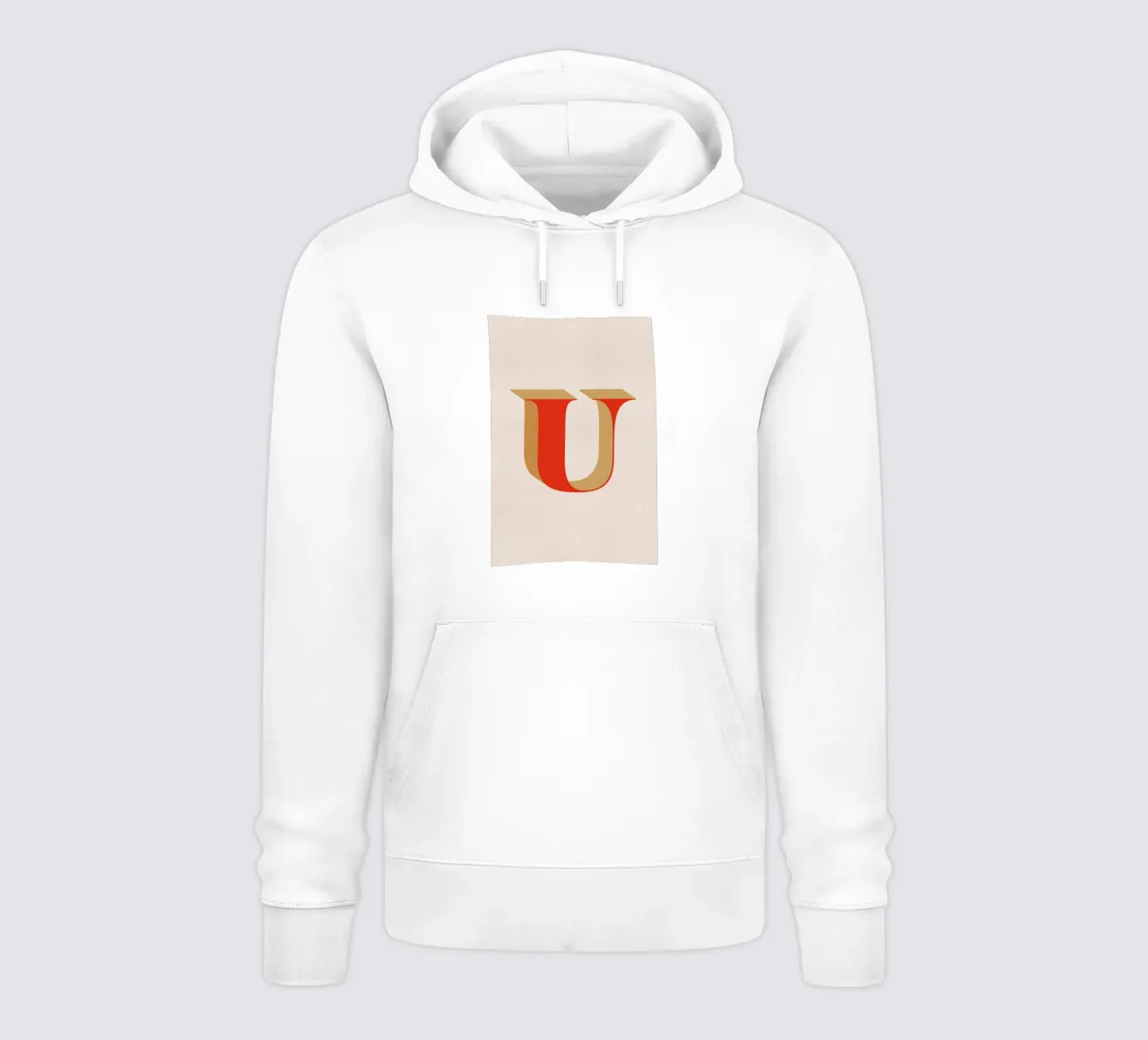 Red U felpa con cappuccio da daylight design studio