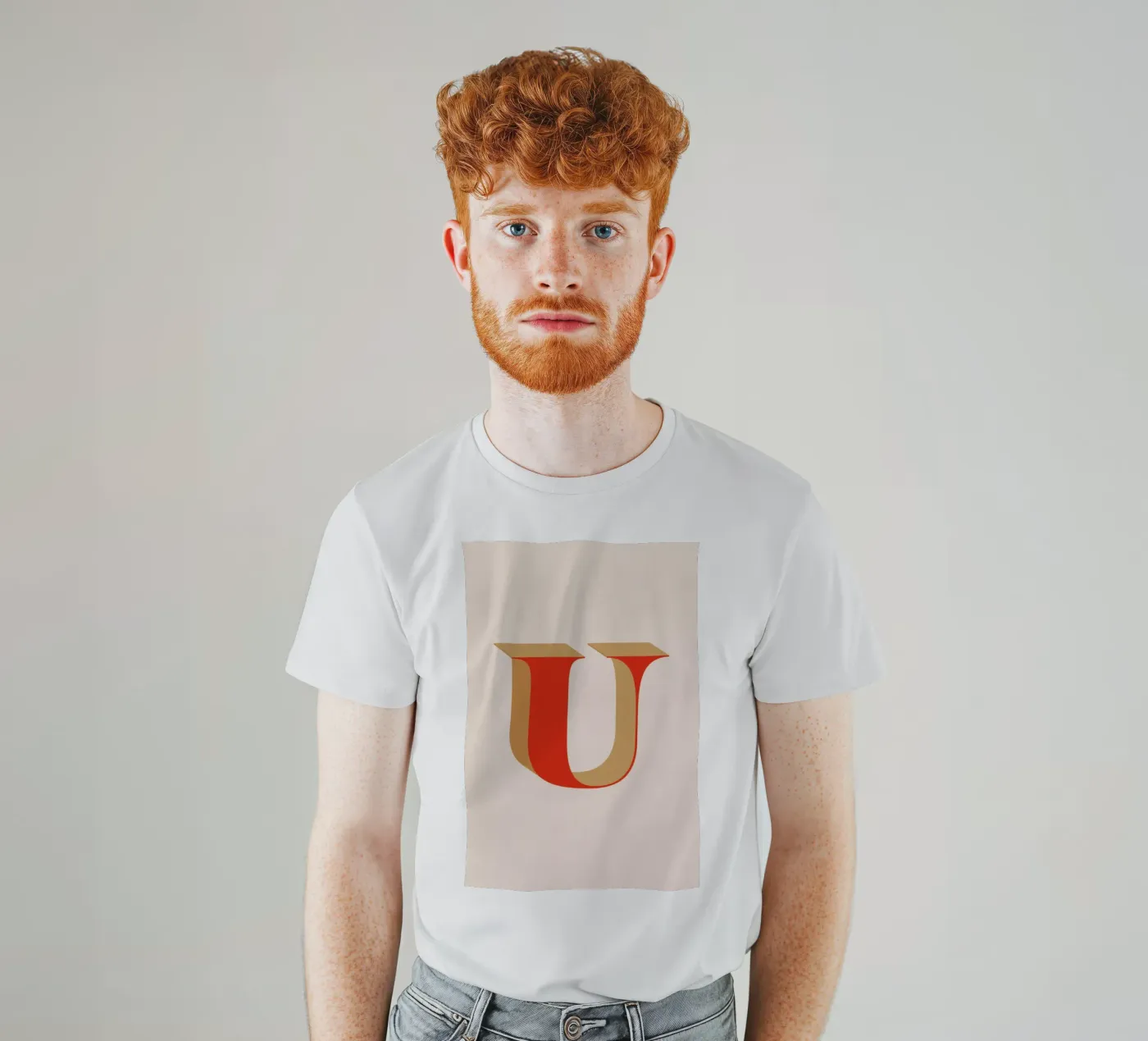 Red U t-shirt da daylight design studio
