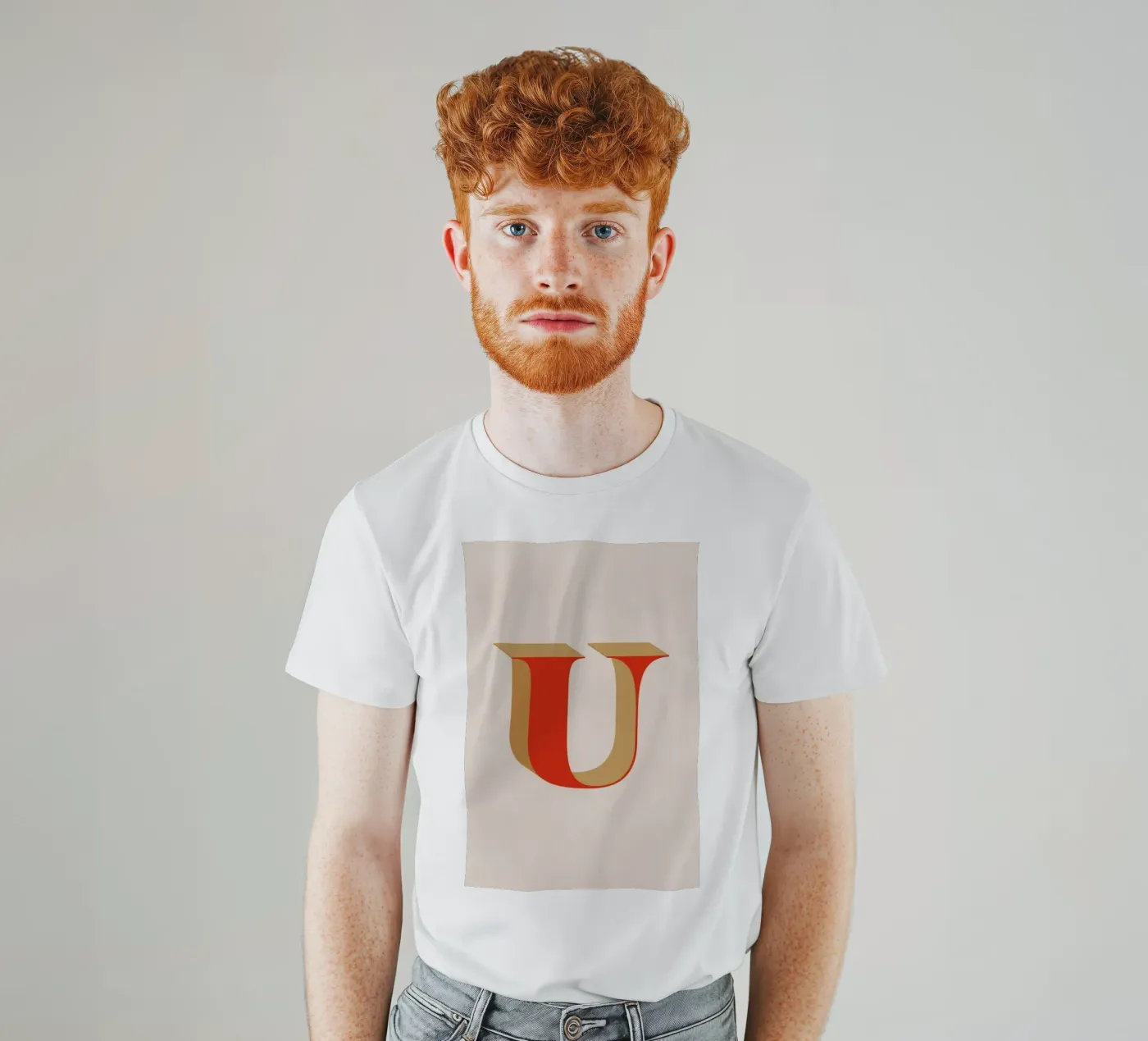 Red U t-shirt da daylight design studio