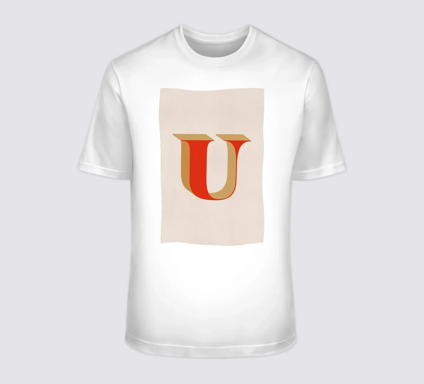 Red U t-shirt da daylight design studio