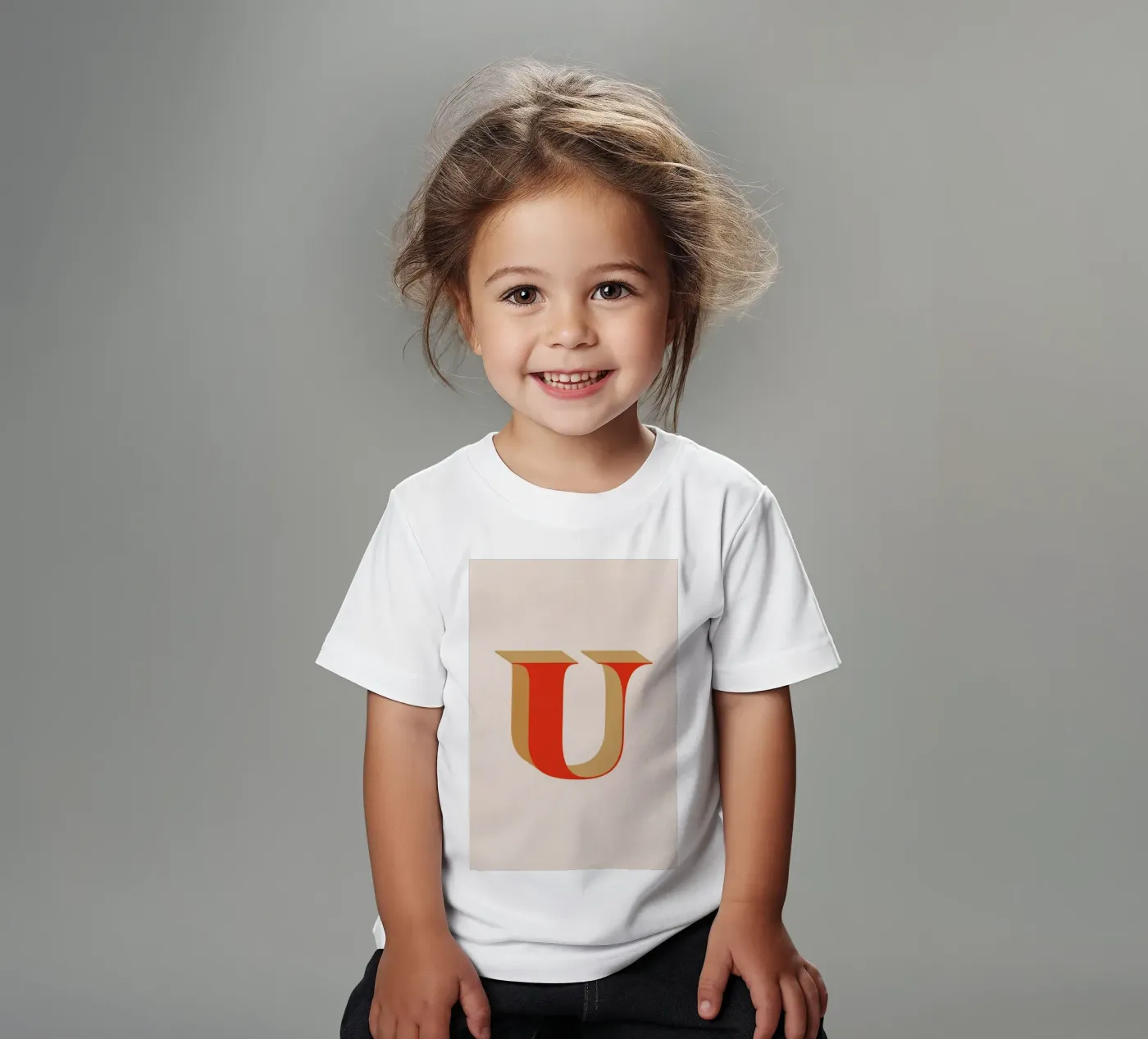 Red U t-shirt bambini da daylight design studio