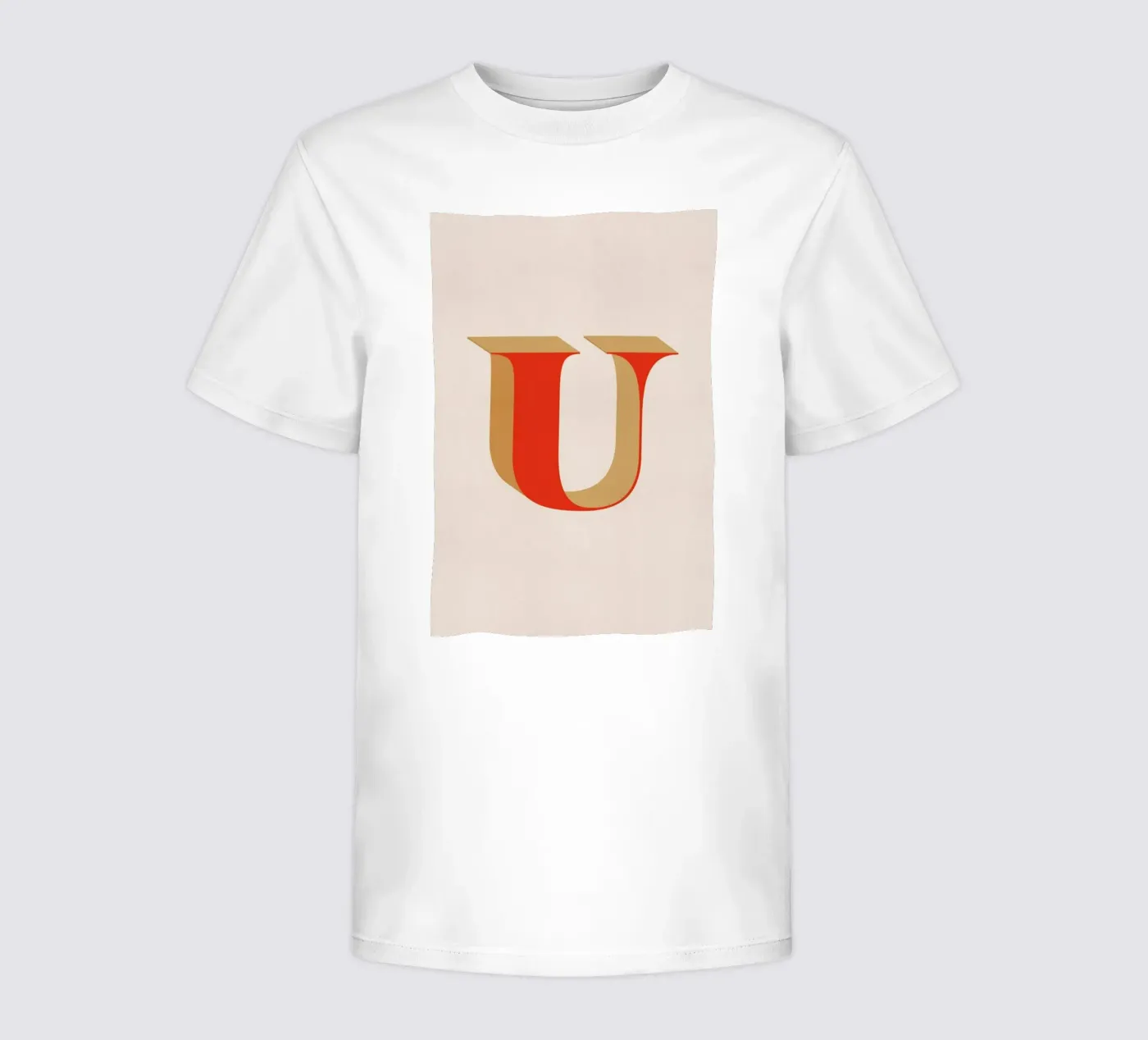 Red U t-shirt bambini da daylight design studio