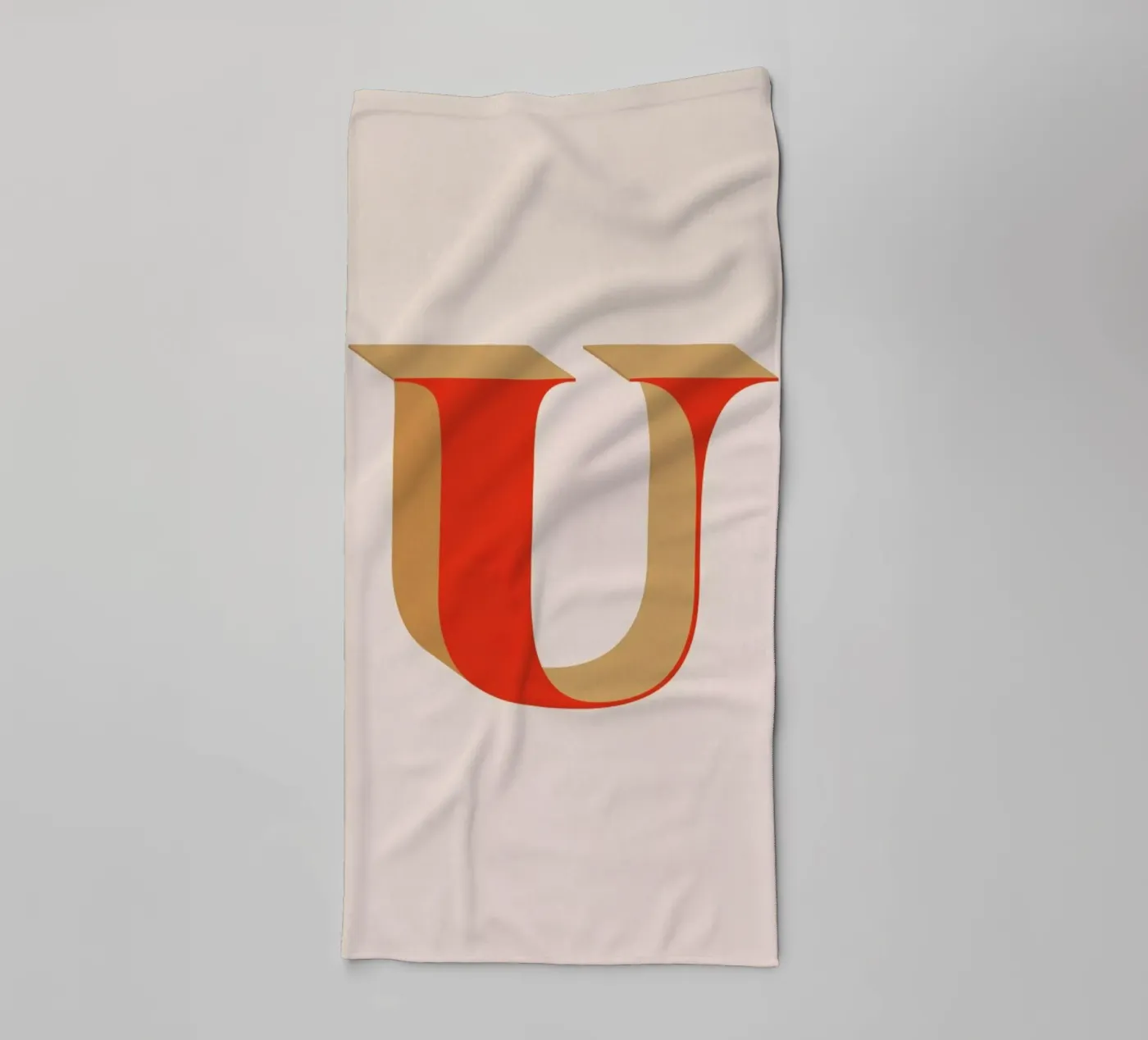 Red U towel by daylight design studio