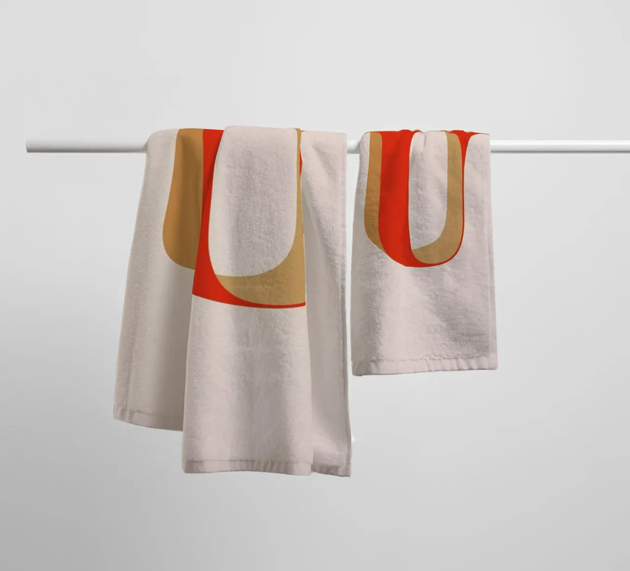 Red U asciugamano da bagno da daylight design studio