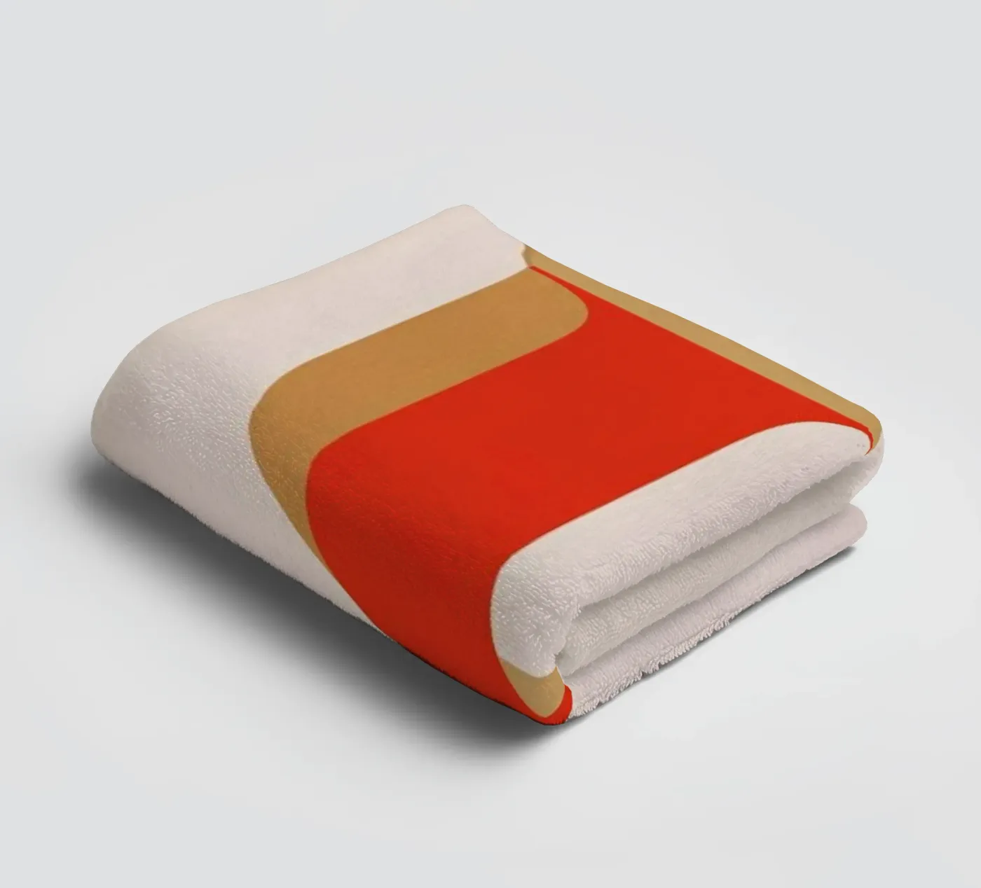 Red U towel by daylight design studio