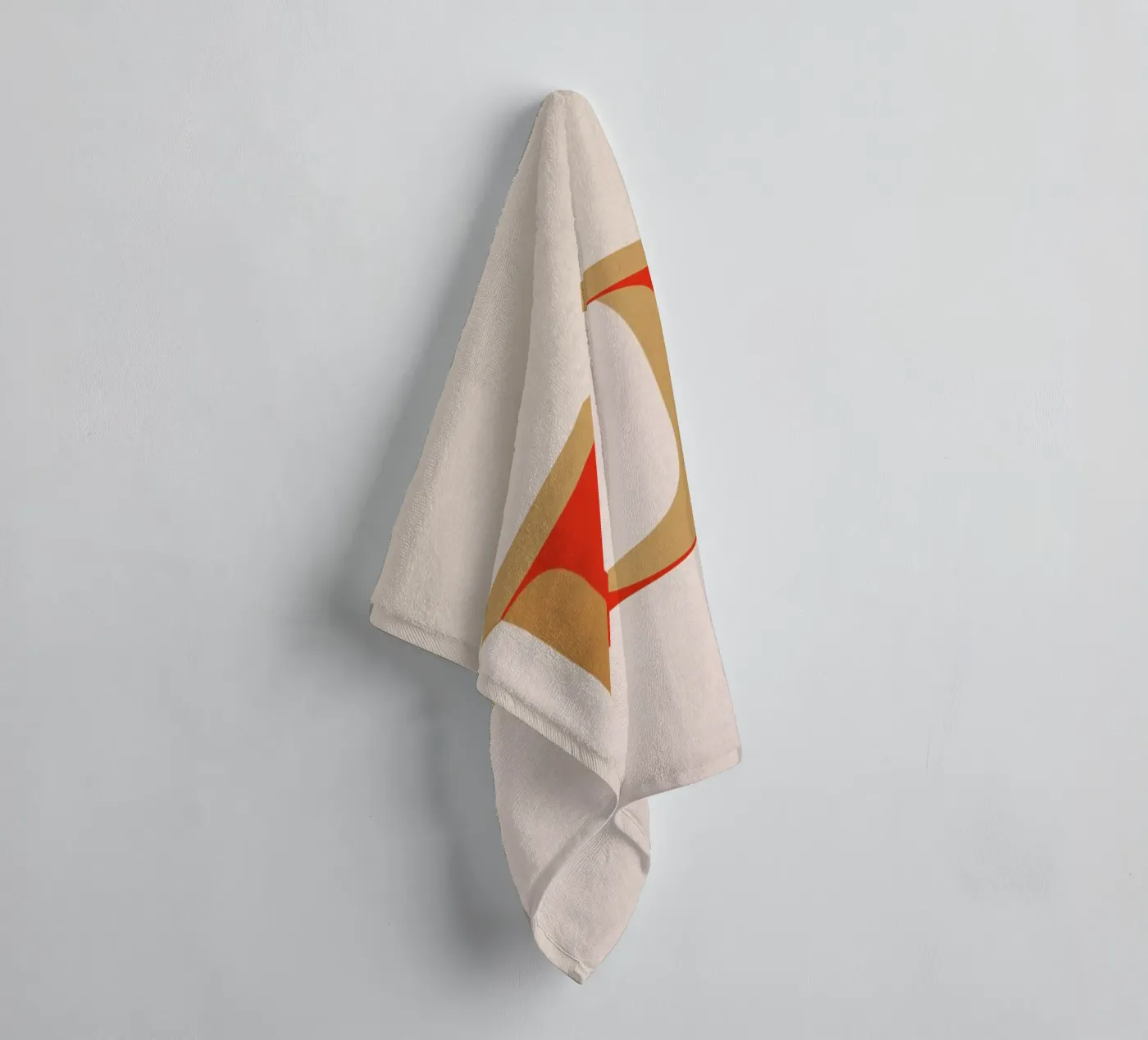 Red U towel by daylight design studio