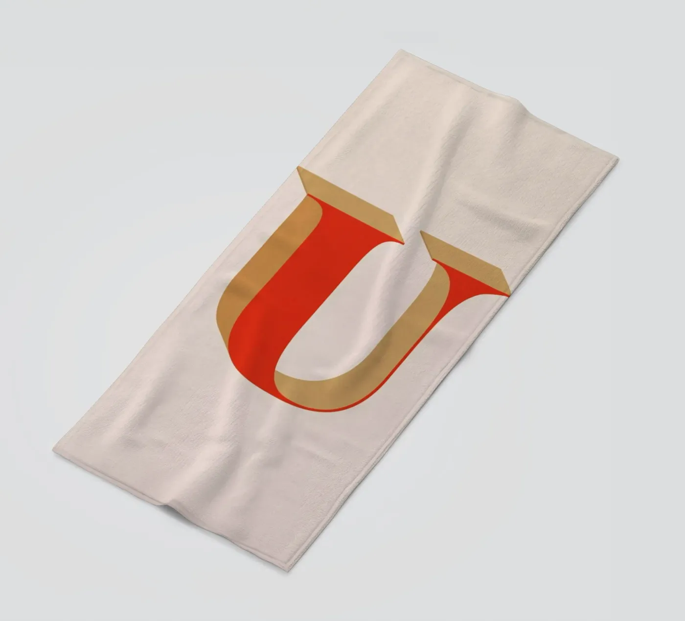 Red U strandhanddoek van daylight design studio