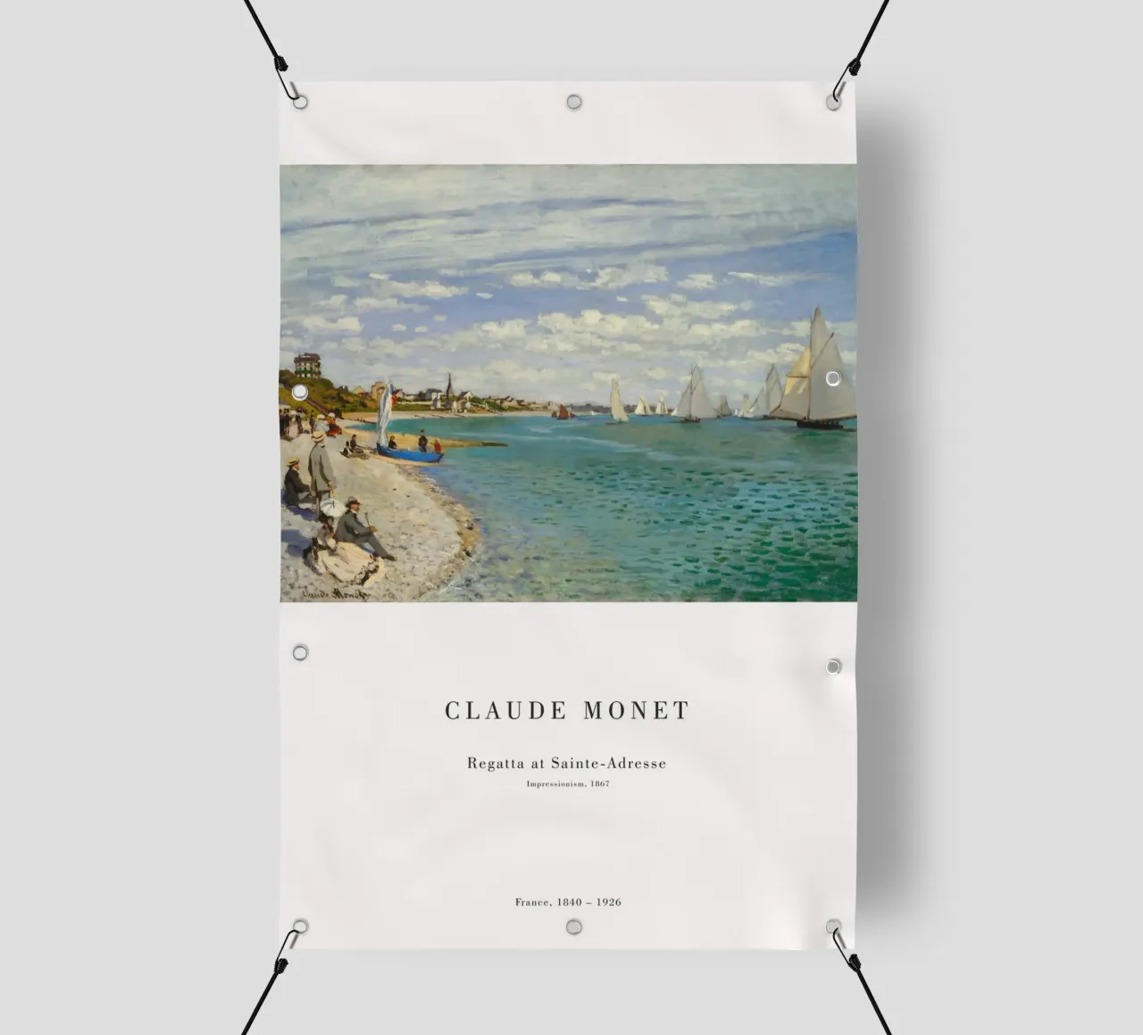 Claude Monet - Regata a Saint Adresse telo in pvc da Old Masters