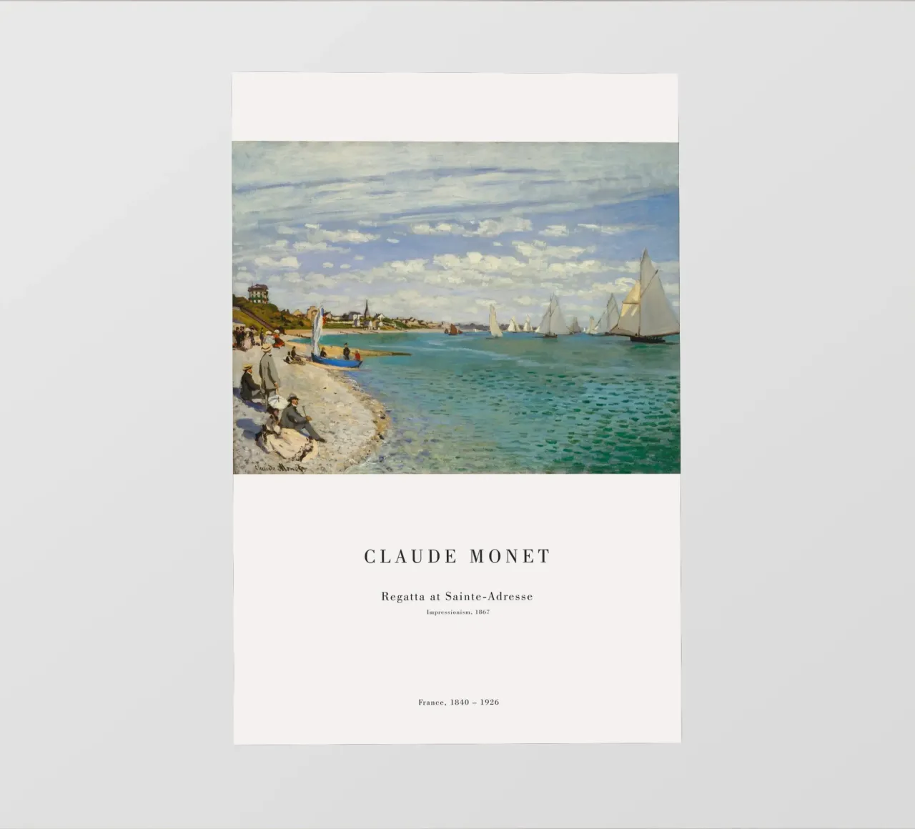Claude Monet - Regata a Saint Adresse telo in pvc da Old Masters